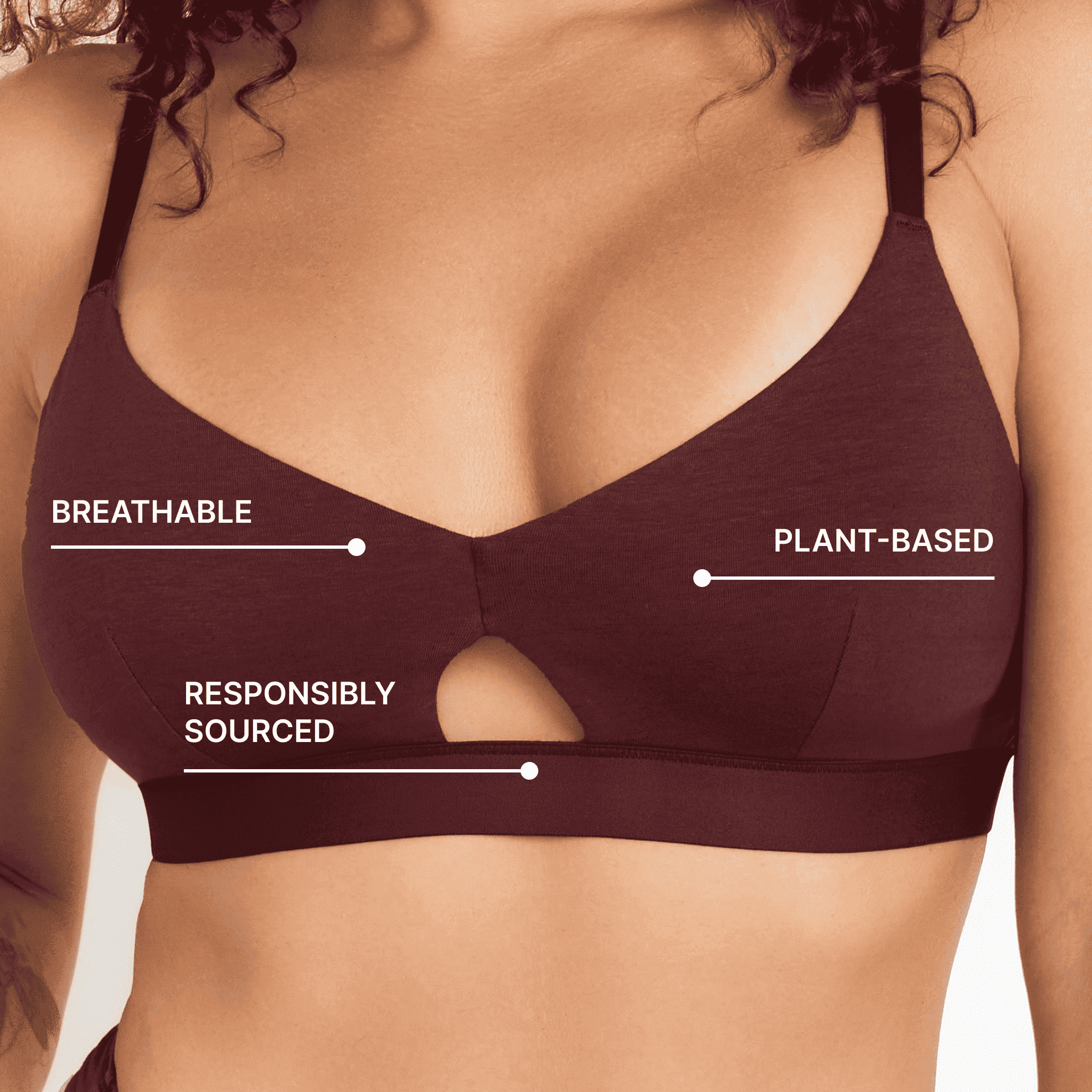Net Positive Keyhole Bra