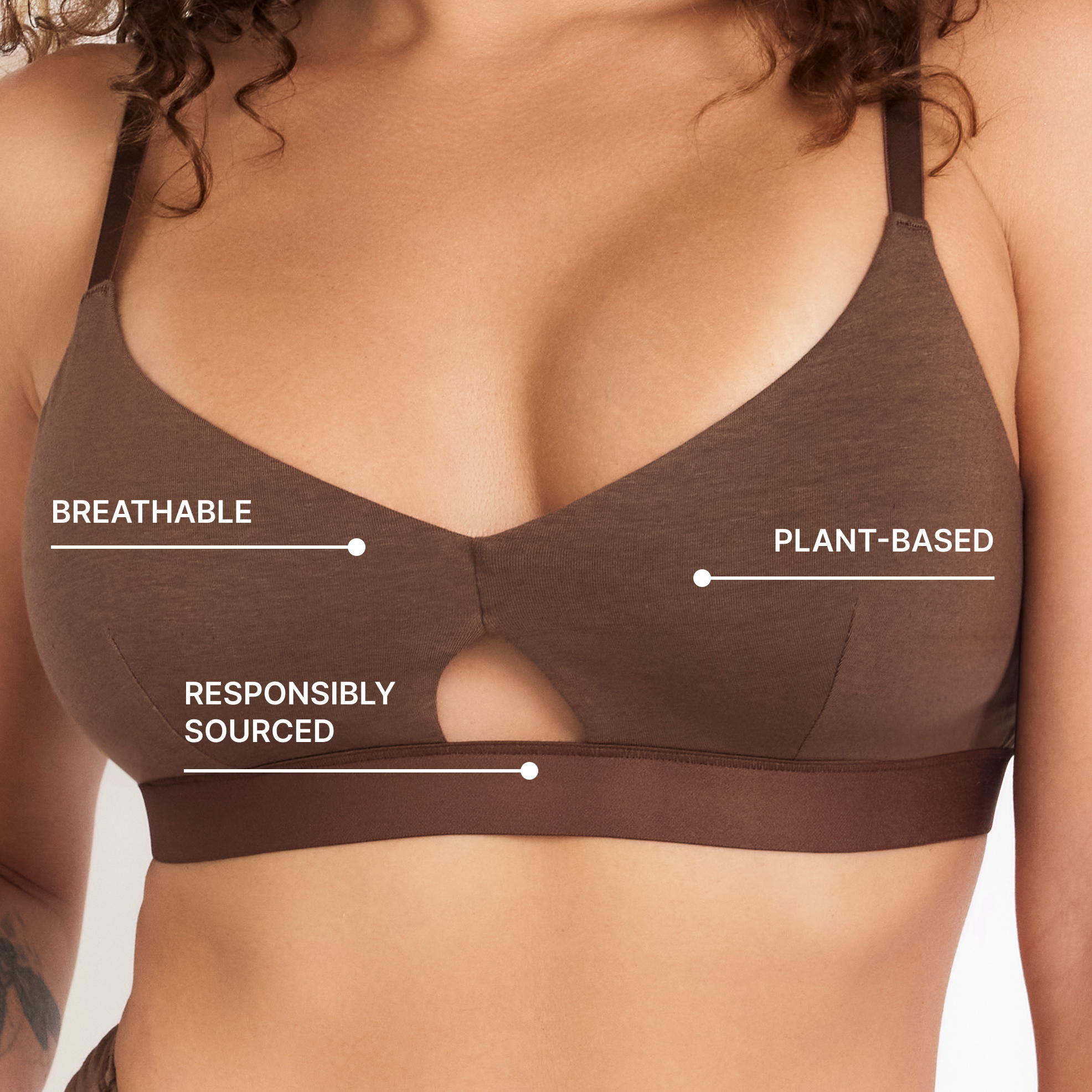 Net Positive Keyhole Bra