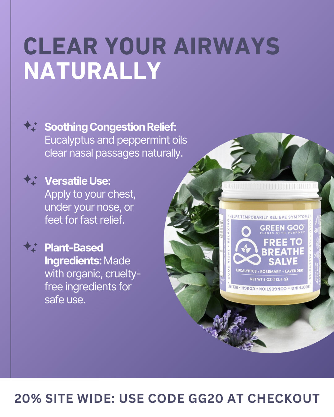 Green Goo Free To Breathe Natural Decongestant