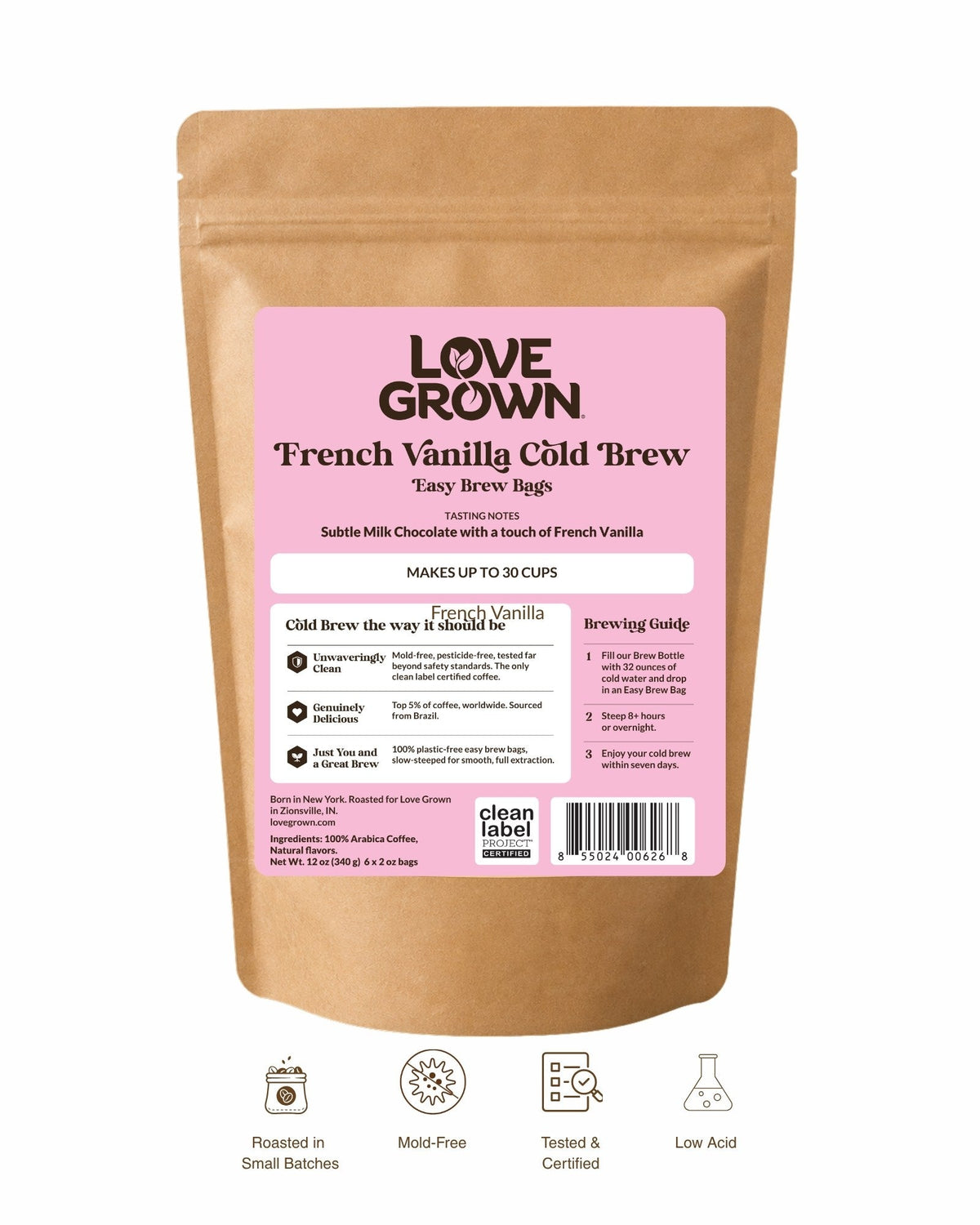 Love Grown Cold Brew Easy Brew Bags