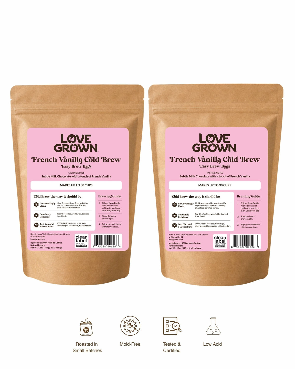 Love Grown Cold Brew Easy Brew Bags