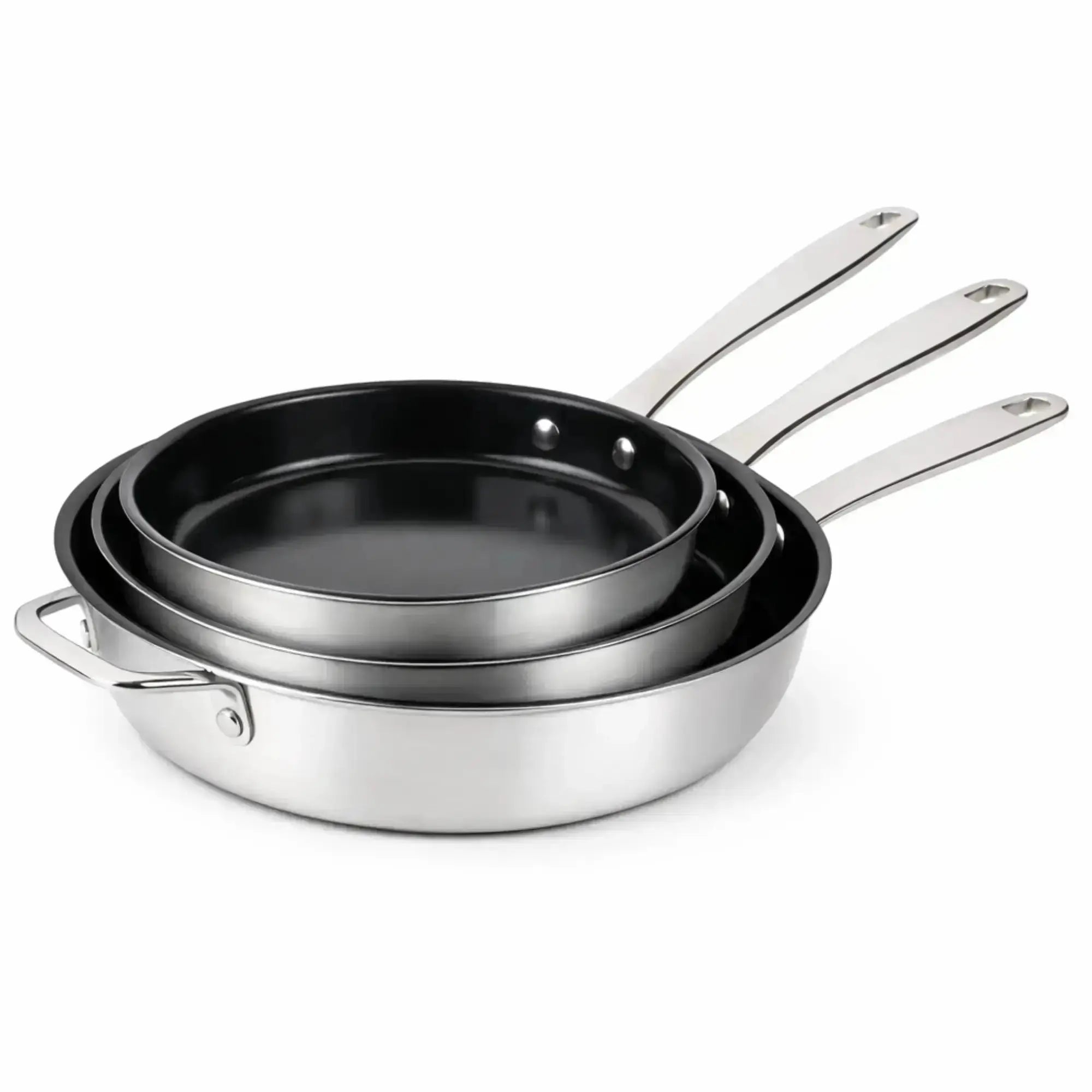 Alva Cookware 5-Ply Nonstick Stainless Frying Pan