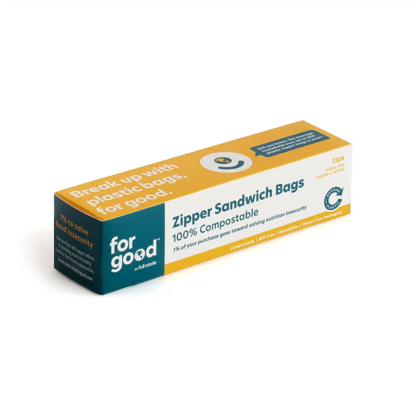 Full Circle:for good Compostable Sandwich Zipper Bags from Gimme the Good Stuff 001