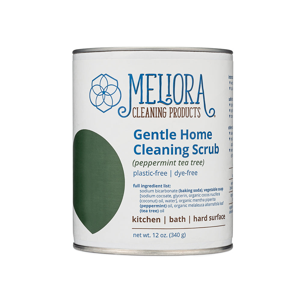 Melliora Gentle Home Cleaning Scrub can on a white background