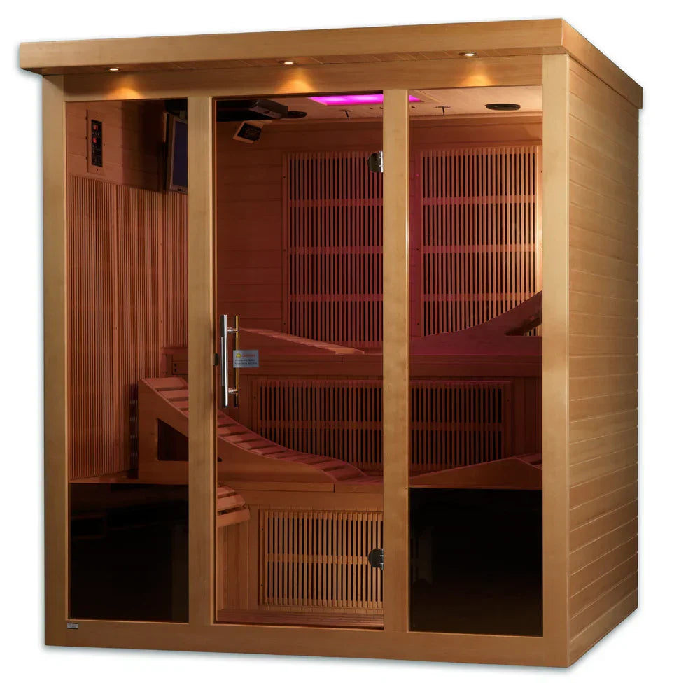 Golden Designs GDI-6996-01 Elite Near Zero EMF 6-Person Far Infrared Sauna