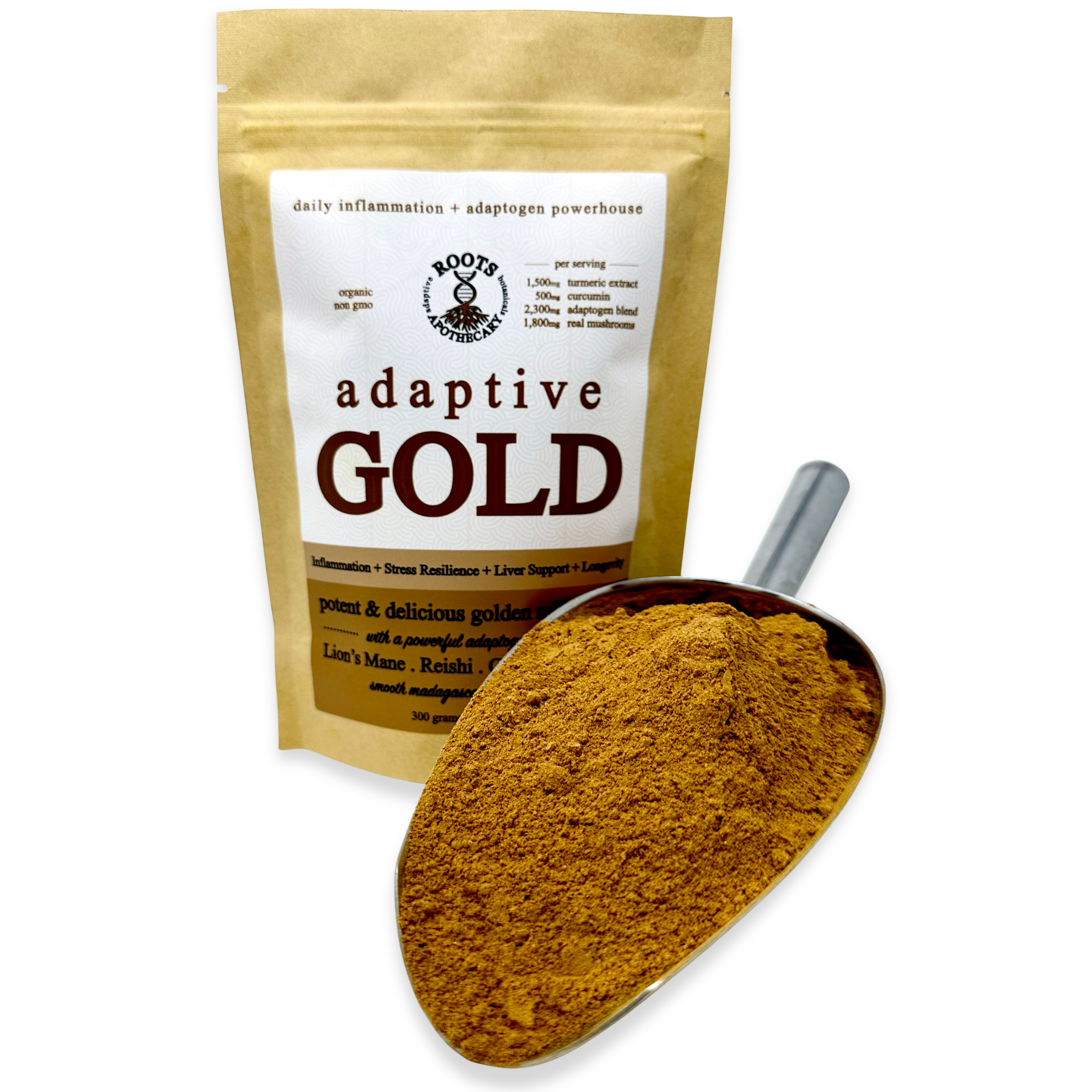 Roots Apothecary Adaptive GOLD || Inflammation + Adaptogen || Golden Milk