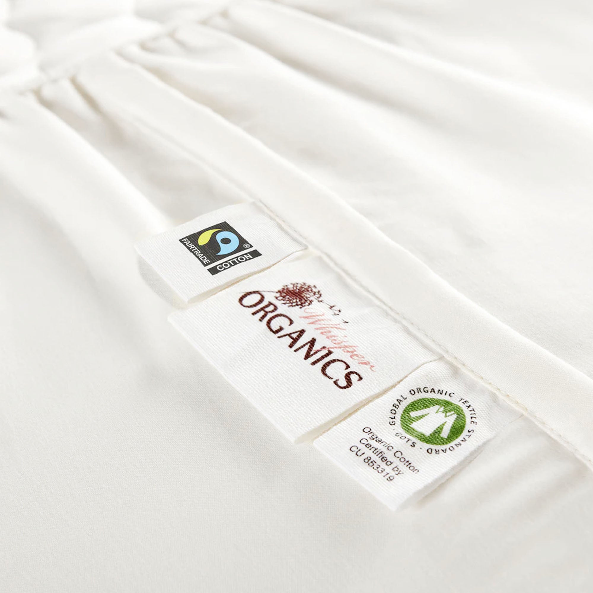 Whisper Organics Organic Cotton Quilted Mattress Pad Protector