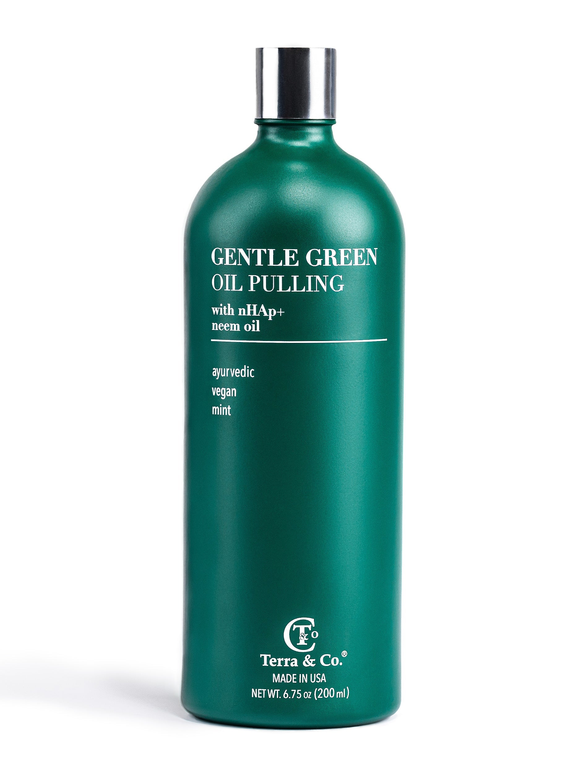 Terra & Co. Gentle Green Oil Pulling Mouthwash – Enamel Support & Gum Health