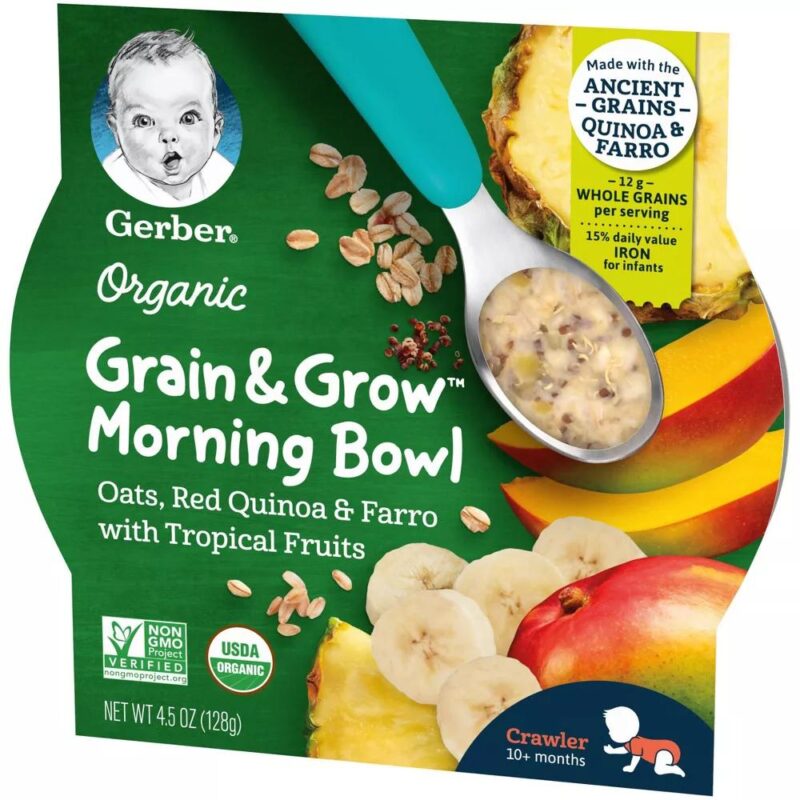 Gerber Organics Grain + Grow Morning Bowls