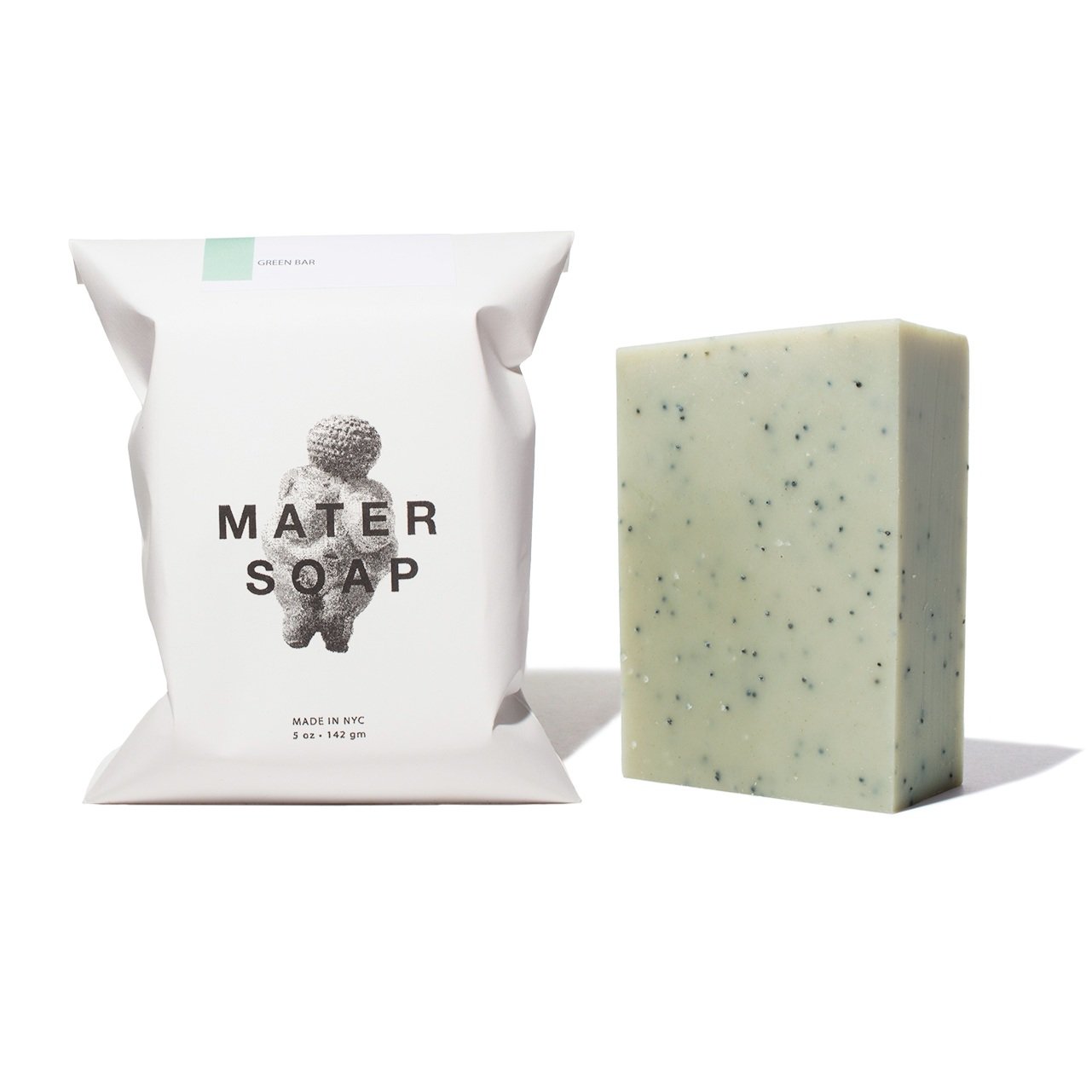 Mater Soap bar and packaging on a white background