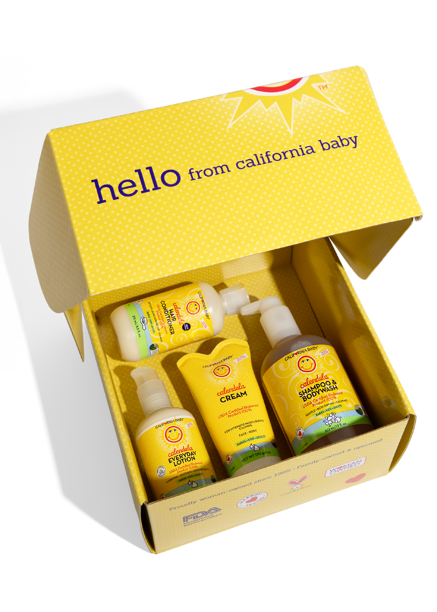 California Baby Best of Calendula™ Gift Set for Adults + Kids