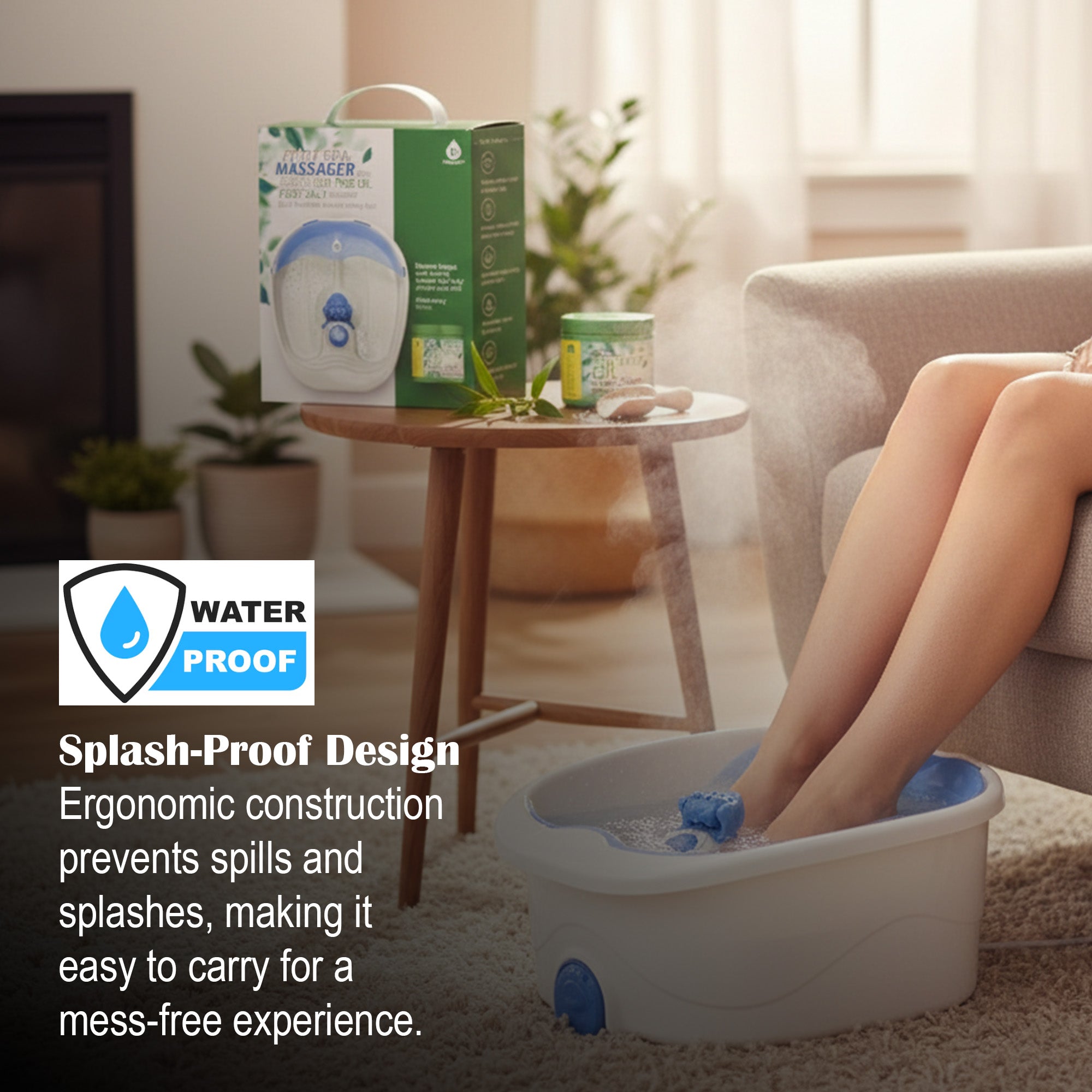 Foot Spa Massager with Tea Tree Oil Foot Salt Scrub Pink Foot Spa Massager with Tea Tree Oil Foot Salt Scrub Pink