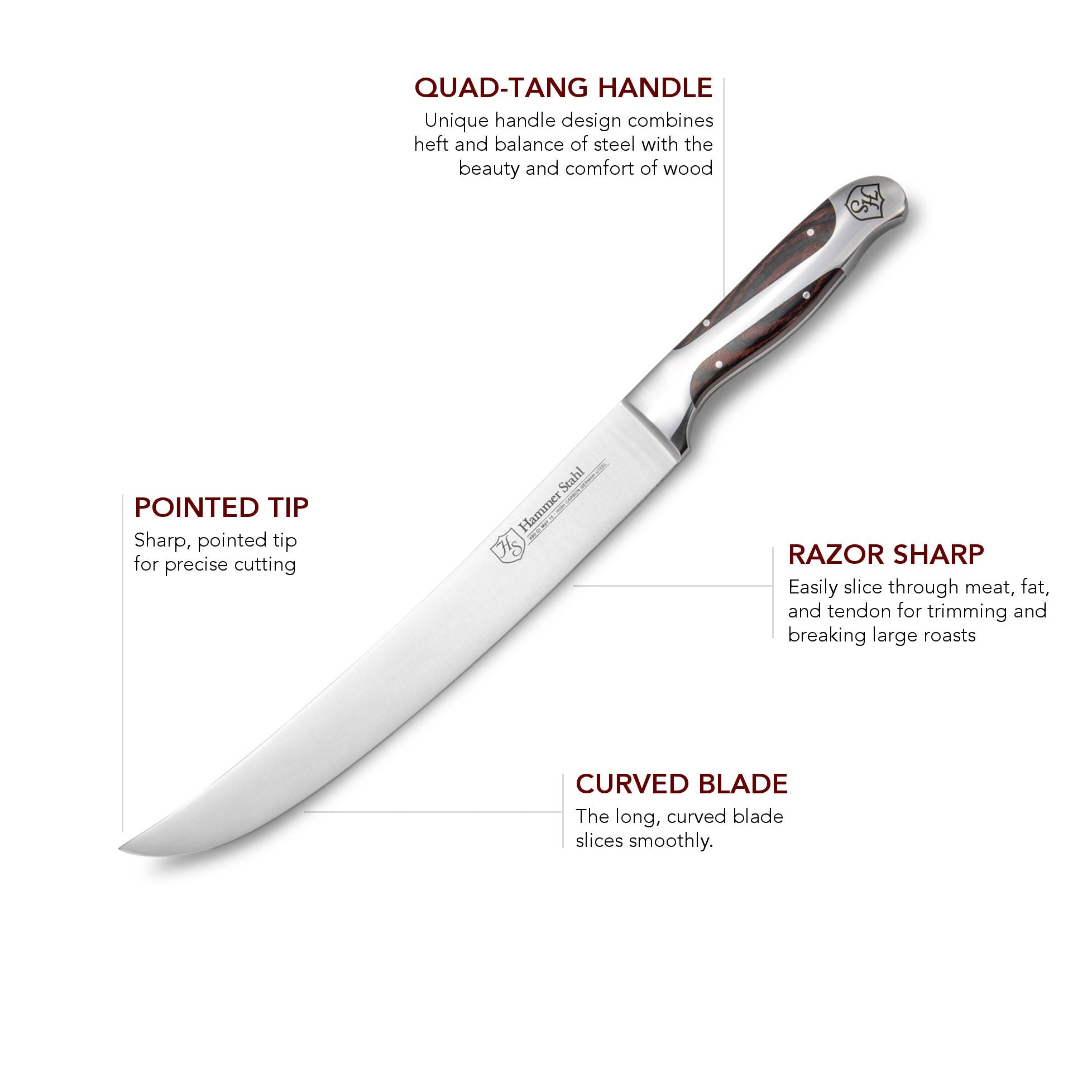 Heritage Steel Hammer Stahl 10" Scimitar