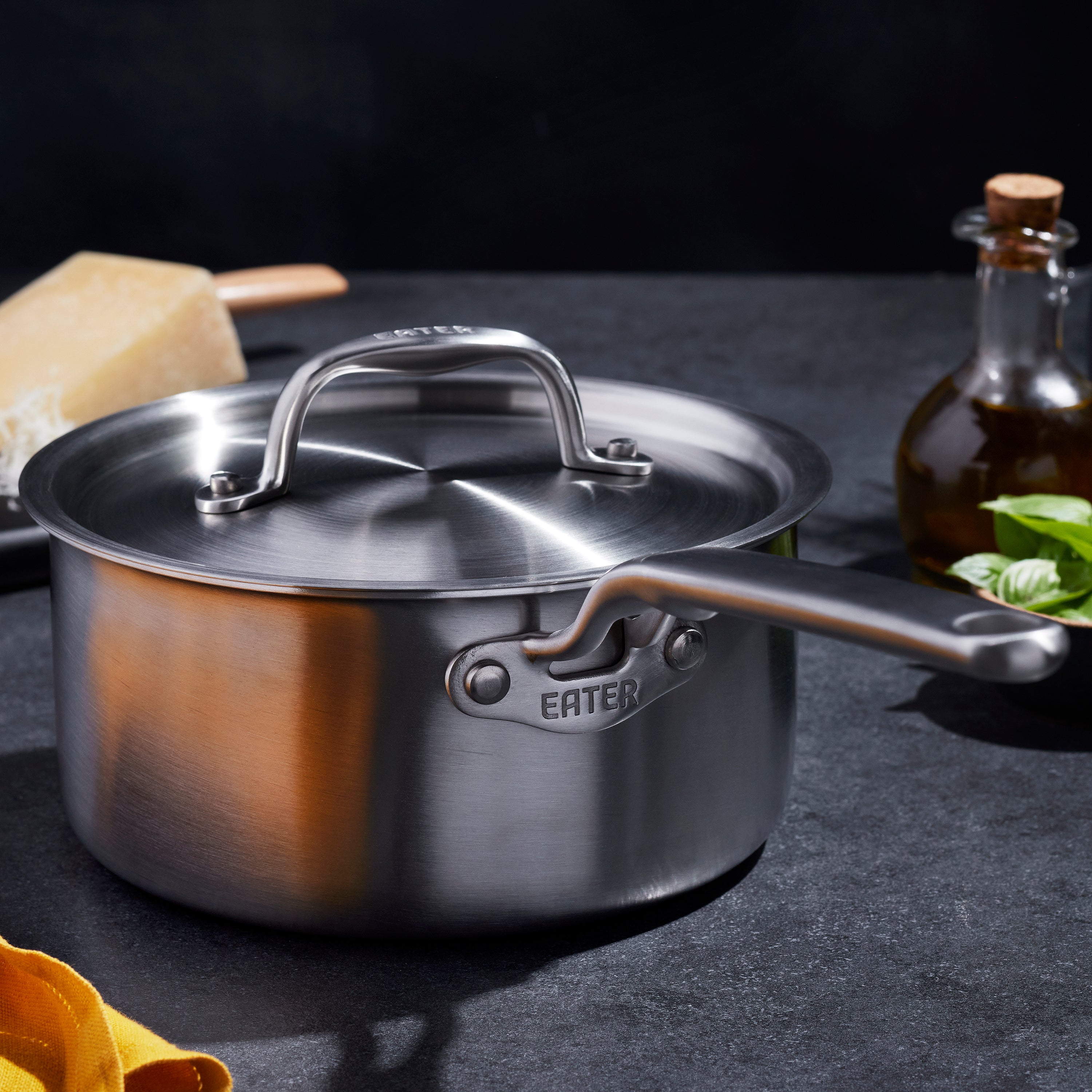 Heritage Steel Eater Series 3 Quart Saucepan with Lid