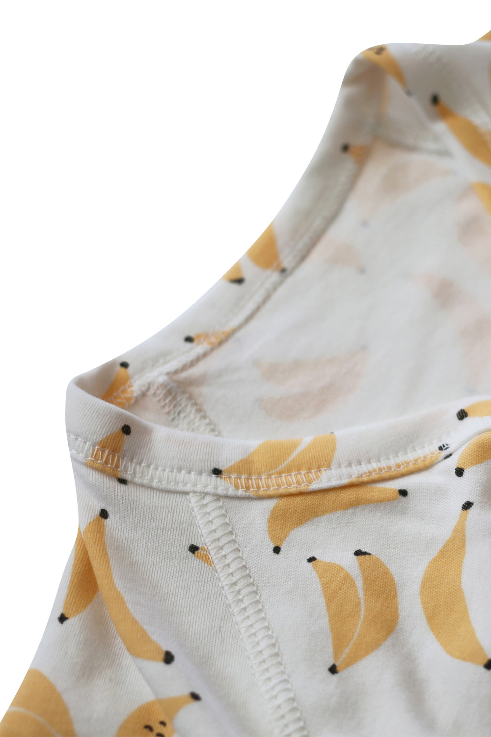 Dodo Banana Banana Print Baby Kimono Style Onesie