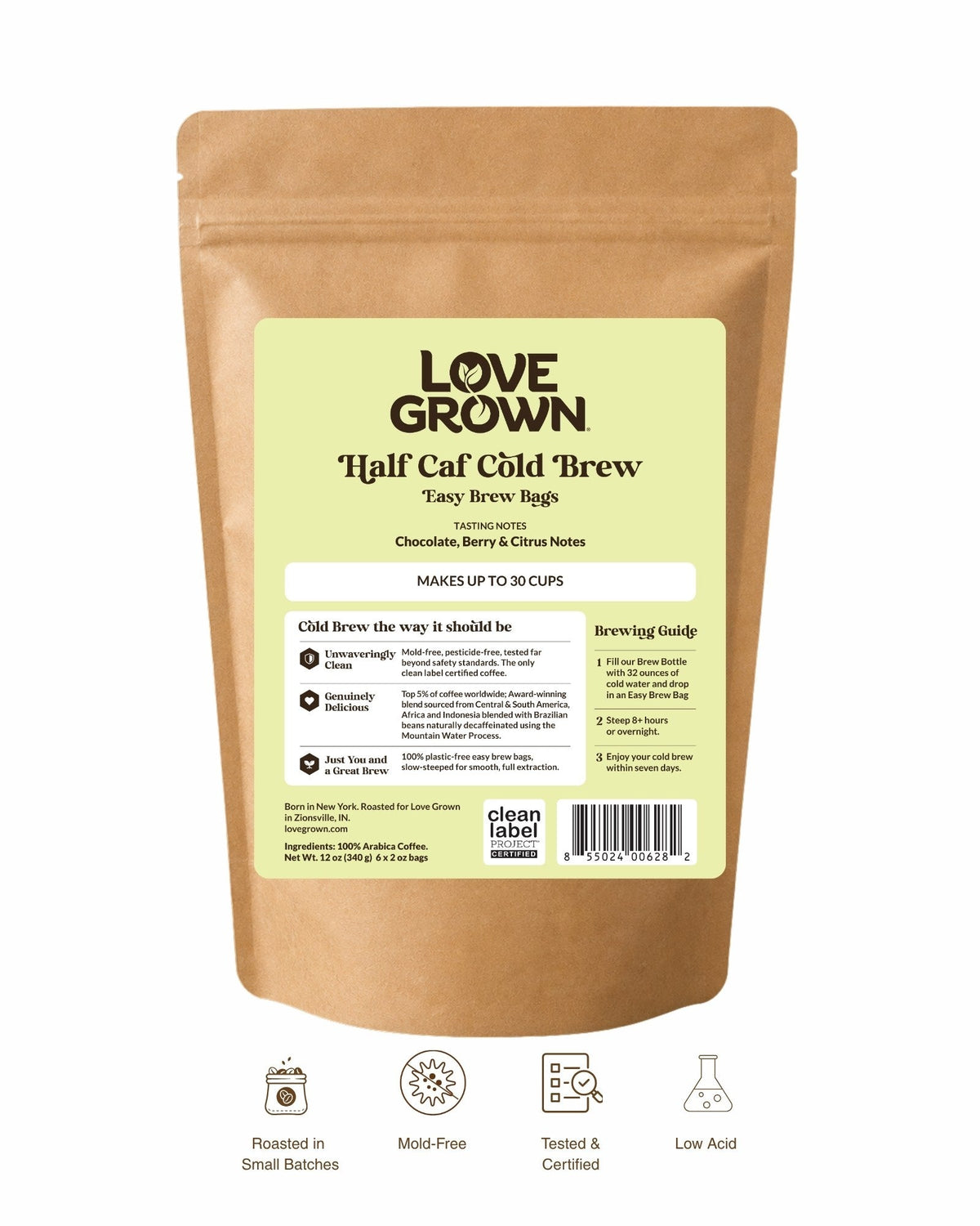 Love Grown Cold Brew Easy Brew Bags