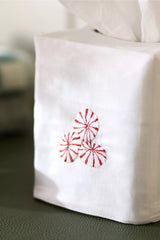 46. Hand-Embroidered Tissue Box Cover