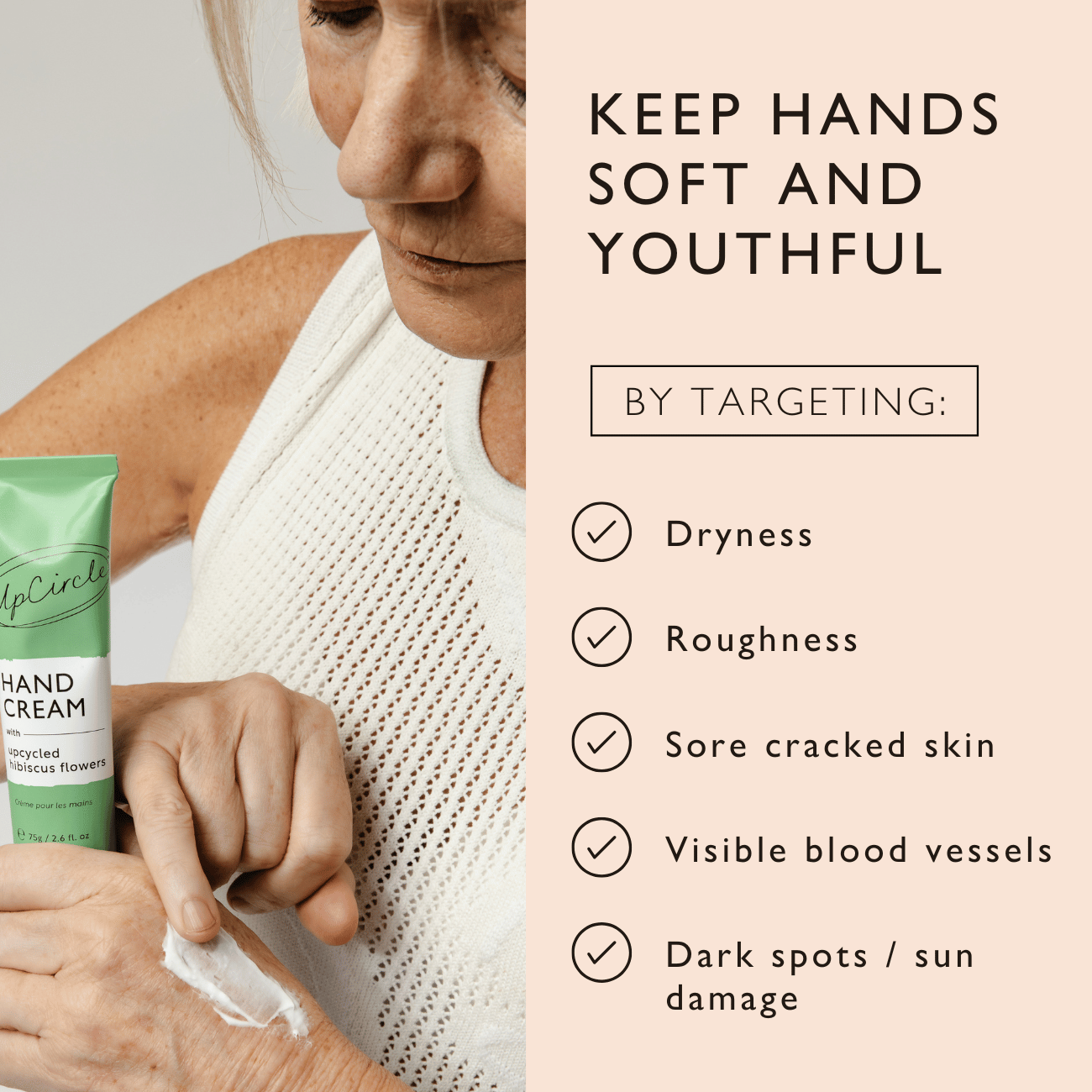 UpCircle Hand Cream with Hibiscus Flowers