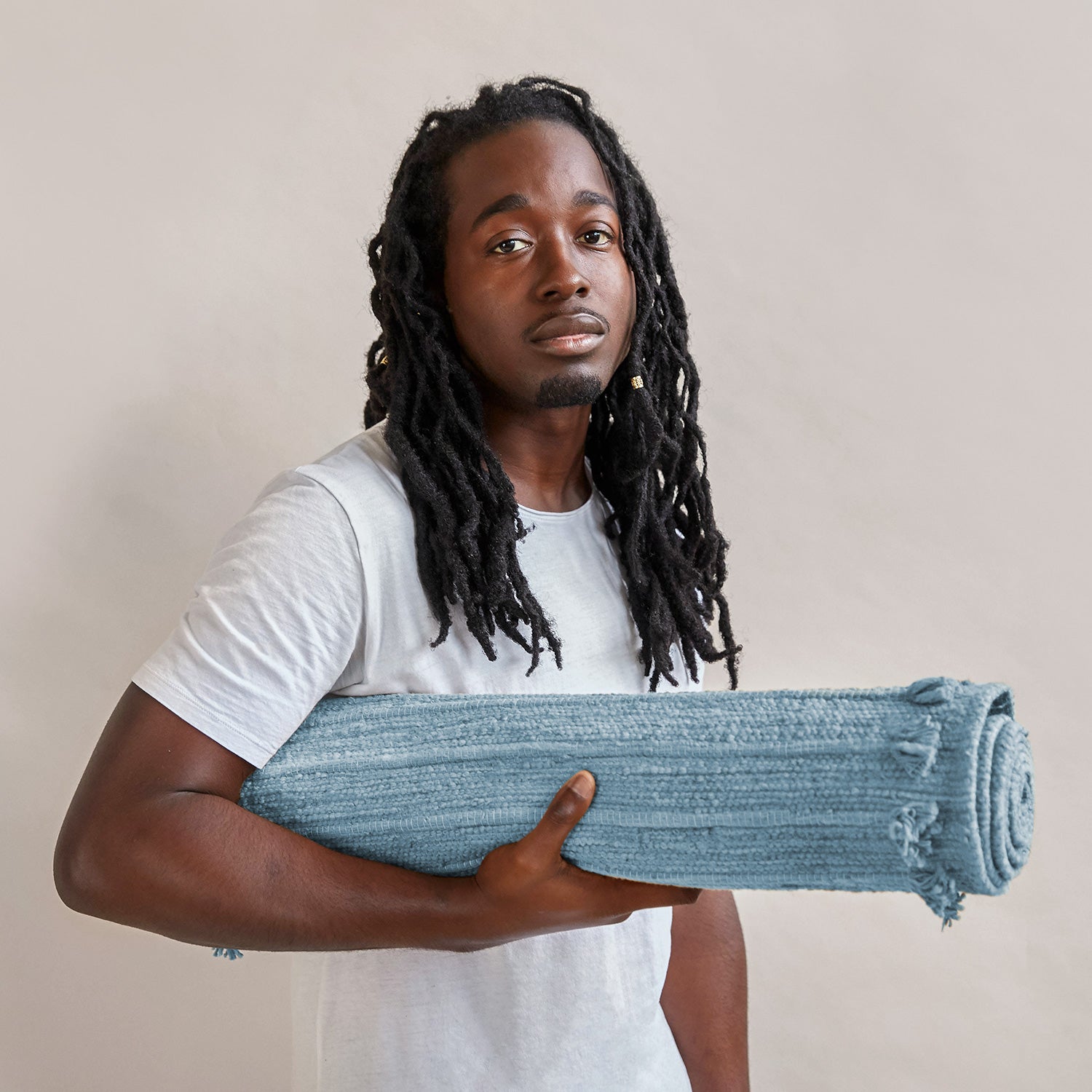 Oko Living Indigo Moon - Naturally Dyed Herbal Yoga Mat