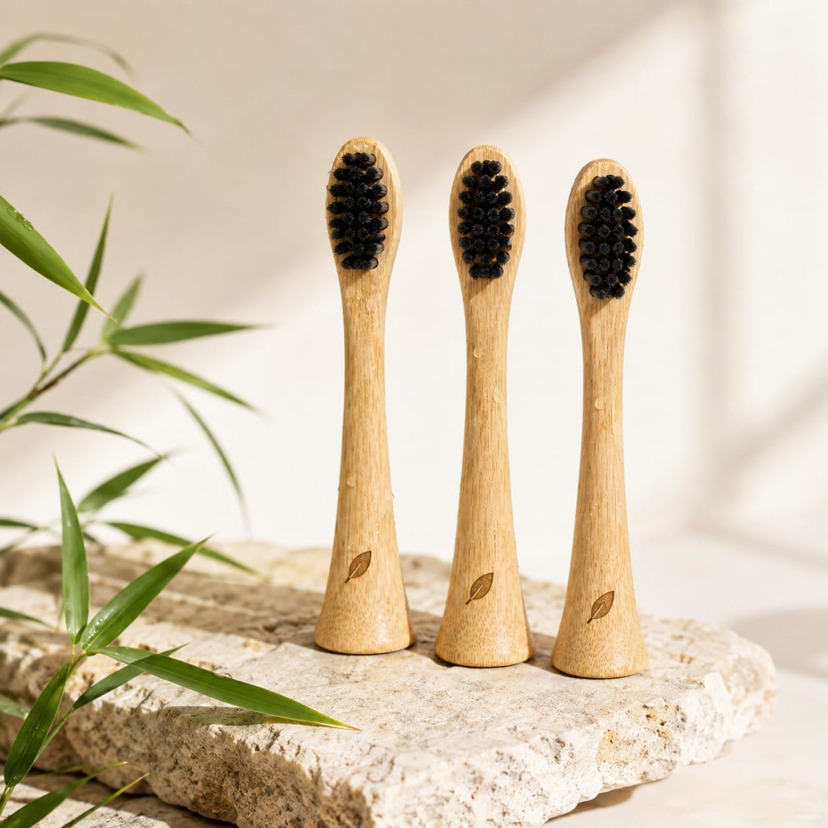 Briut Essentials - Natural Horsehair Replacement Heads (3-Pack)
