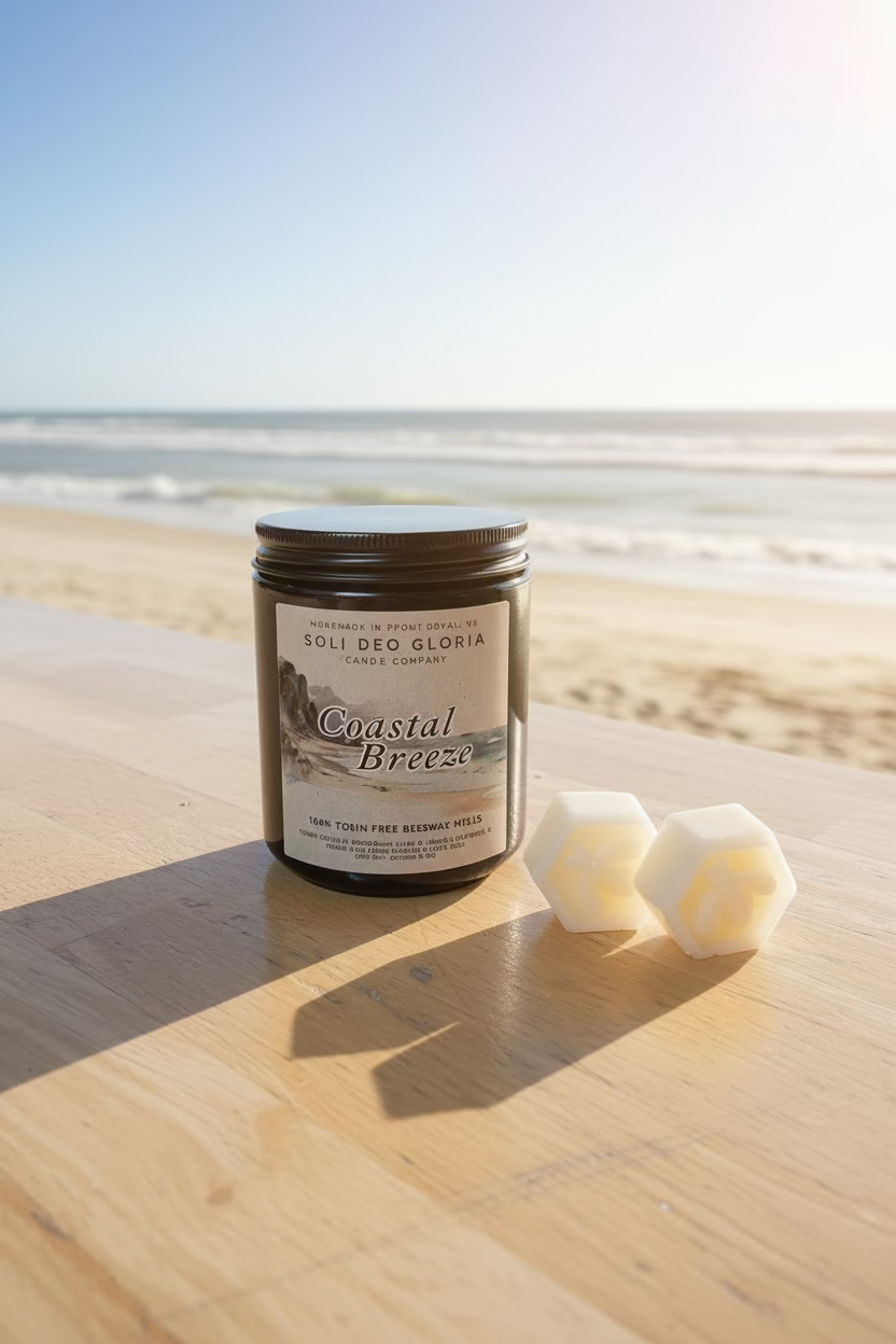 Soli Deo Gloria Candle Company Beeswax Wax Melts | Natural Essential Oil Wax Melts