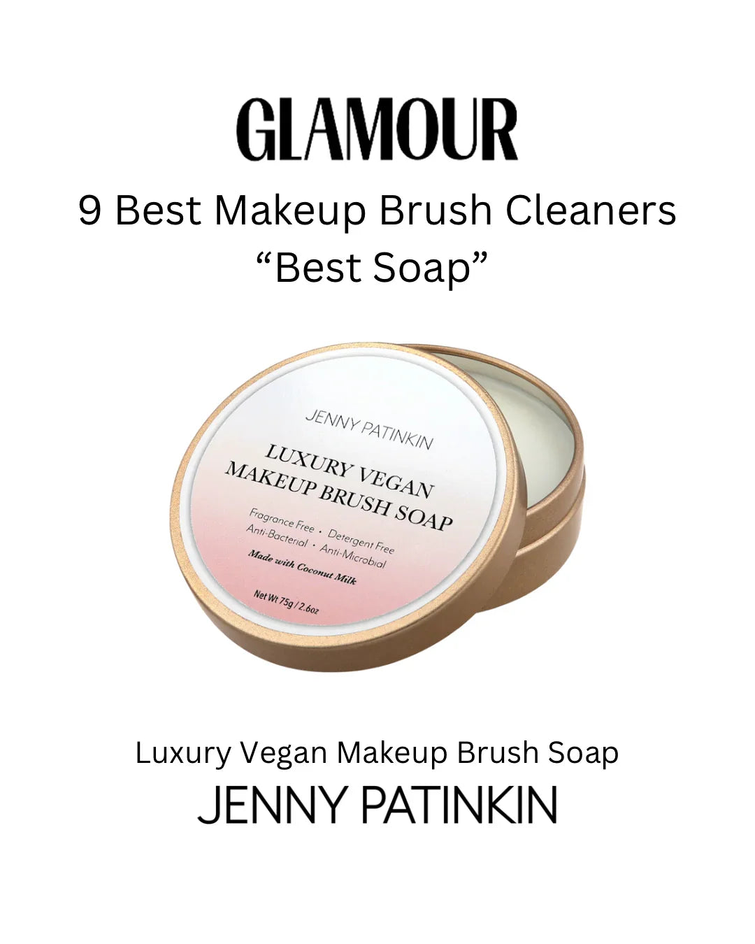 Jenny Patinkin Luxury Vegan Makeup Brush Soap