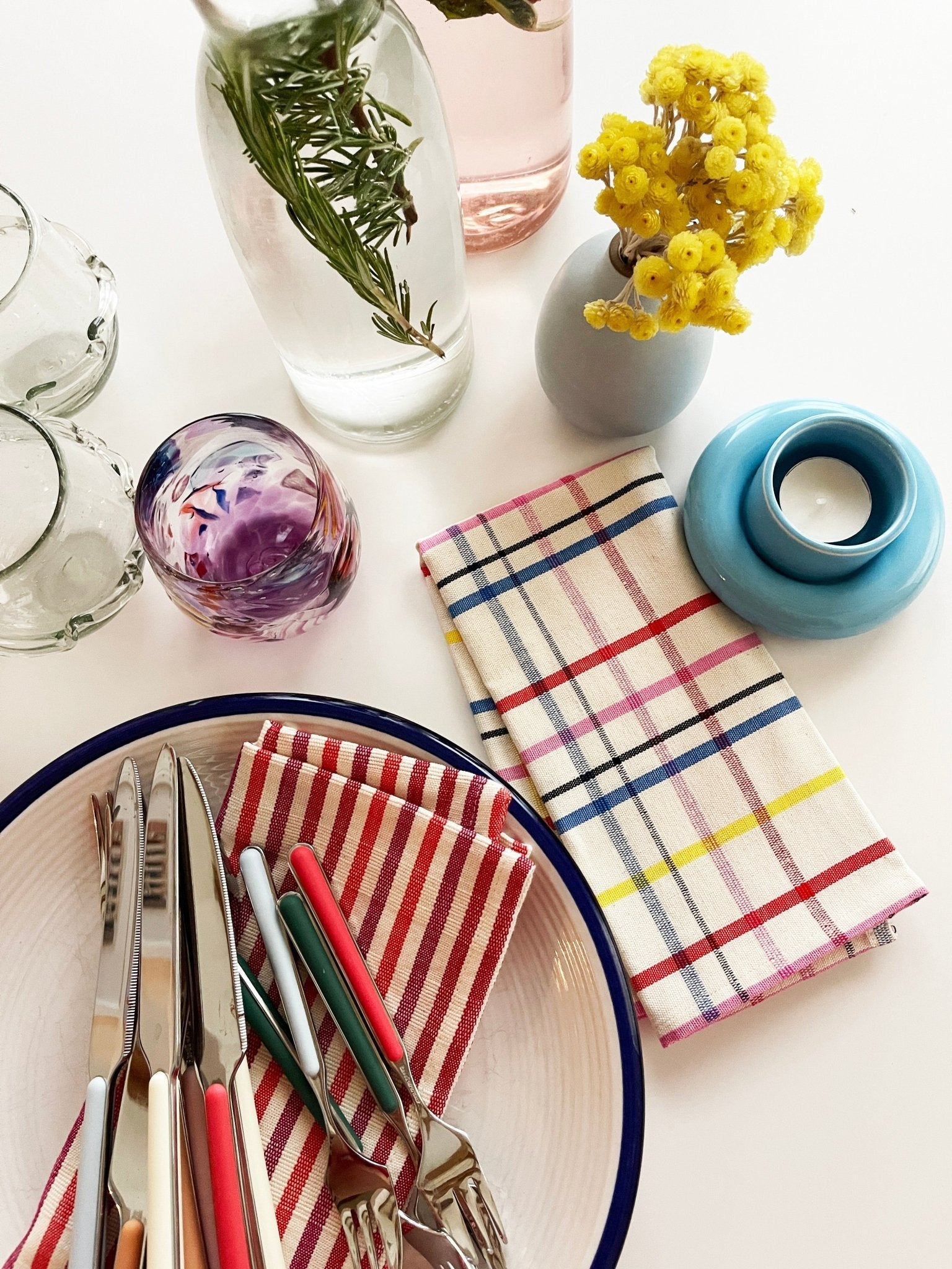 Archive New York Vera Plaid Napkin Set