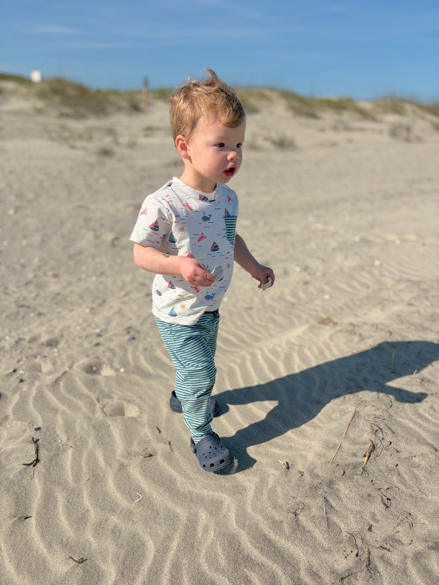 IzzyLee's Jogger Set - Casco Bay Harbor Blue Stripe