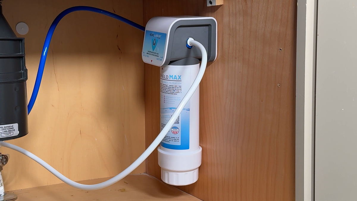 Epic Smart Shield Max installed in a kitchen, demonstration photograph