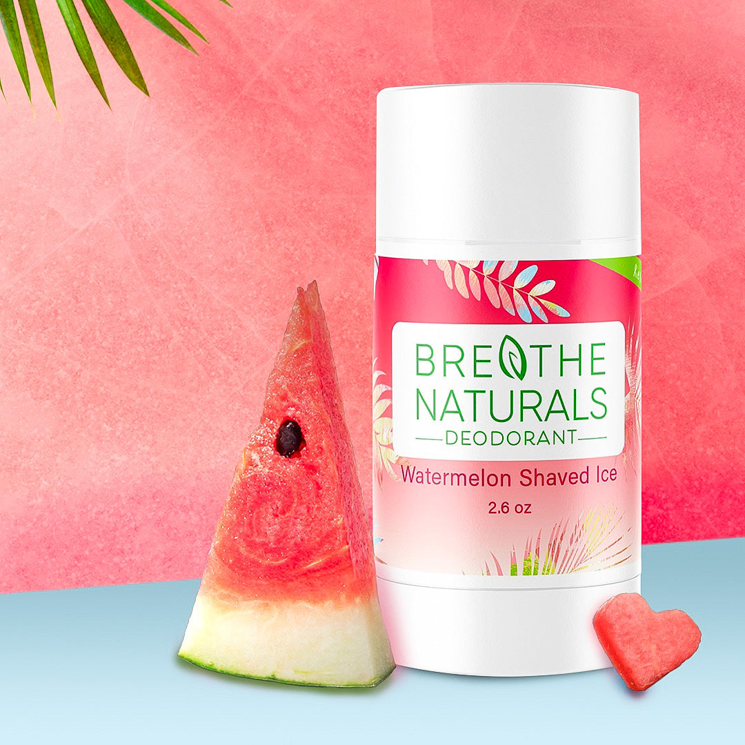 Breathe Naturals Deodorant Watermelon Shaved Ice - 2 Pack