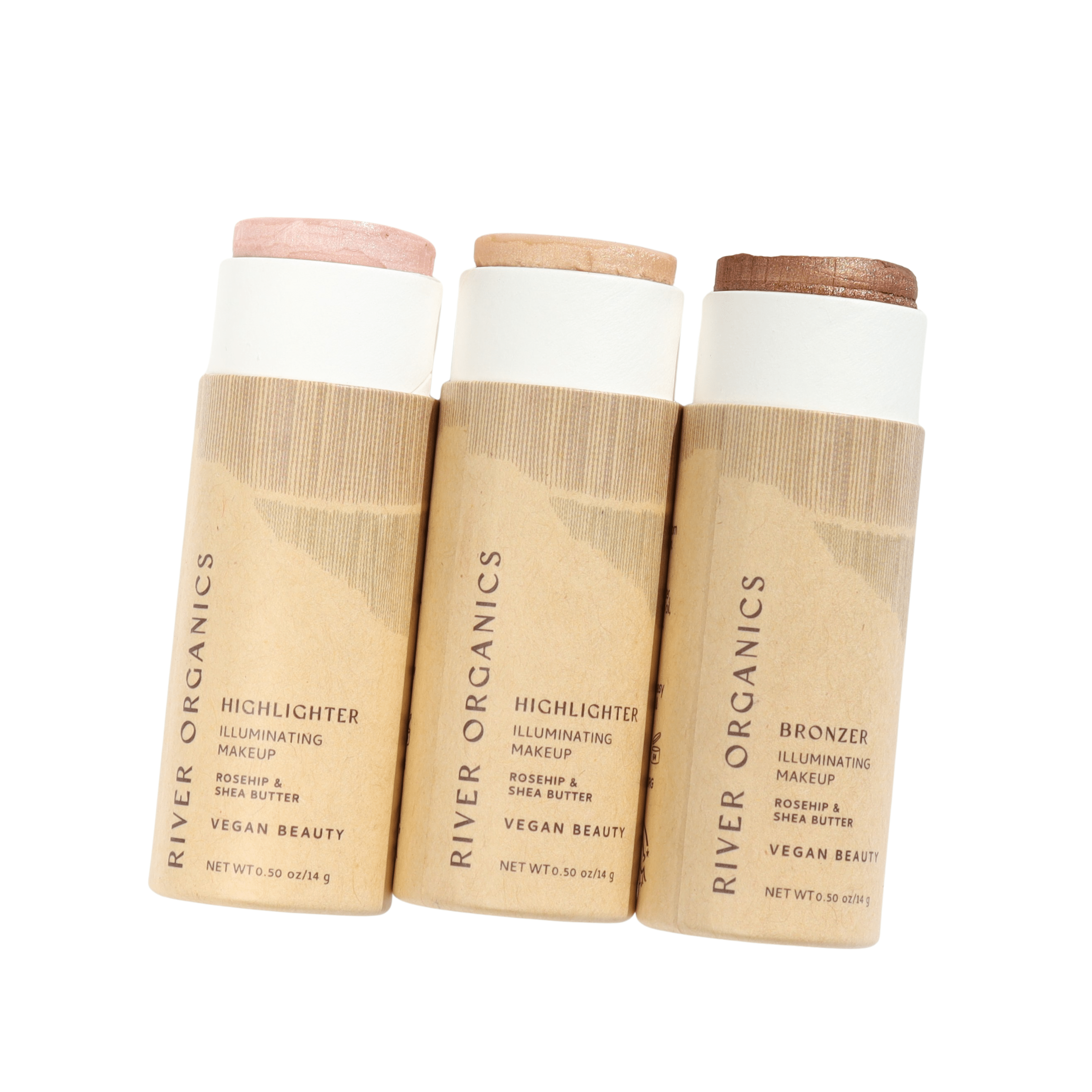 River Organics Highlighter and Bronzer Set