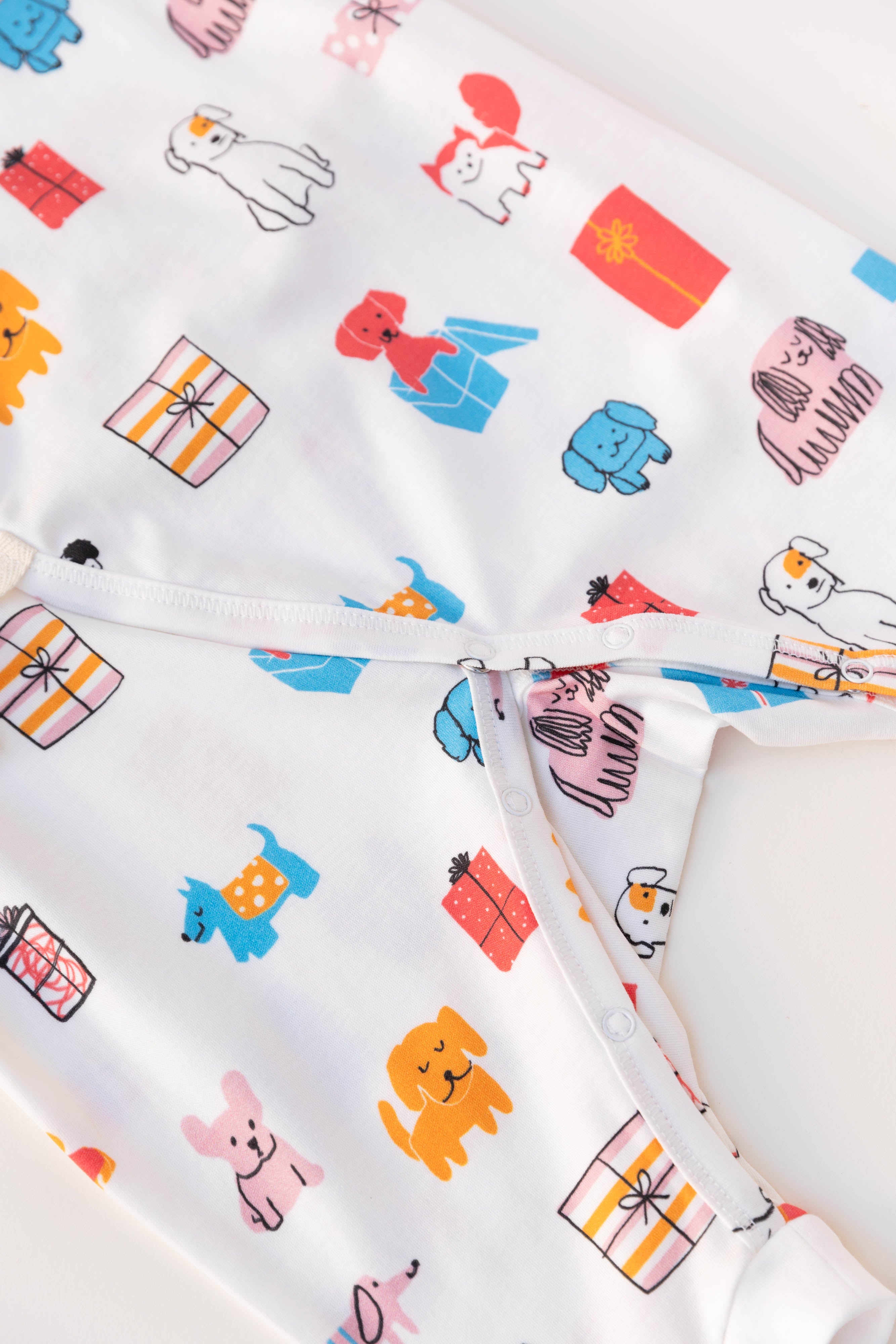 Dodo Banana Puppy Party Baby Kimono Onesie