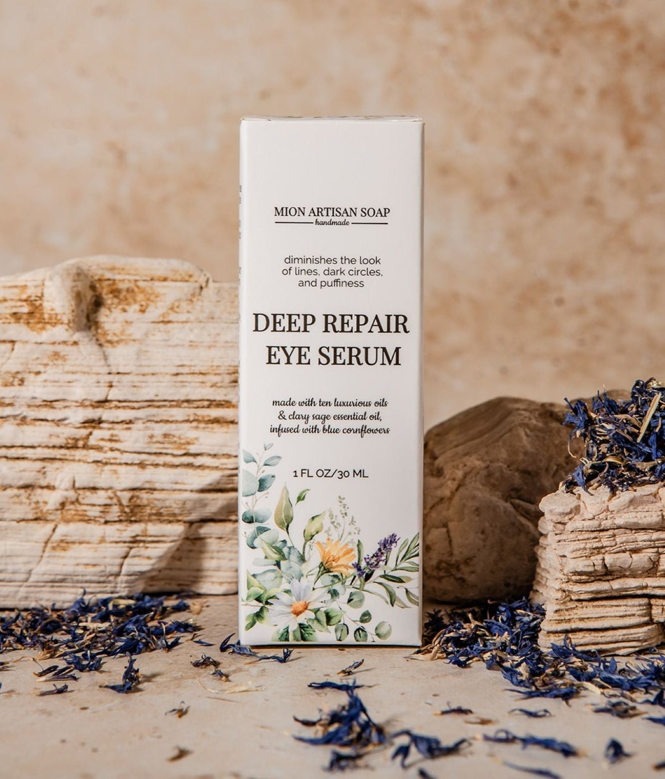 MION Artisan Soap Deep Repair Eye Serum | Infused With Blue Cornflowers