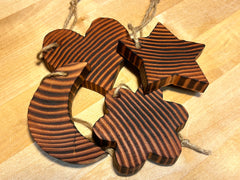 38. Handcrafted Wooden Ornaments