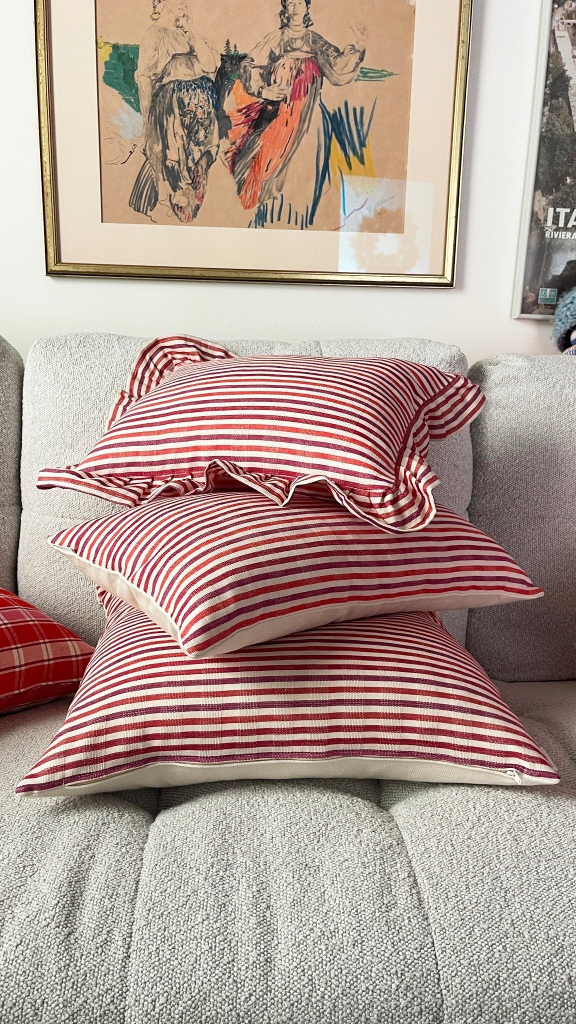 Archive New York Camila & Elina Red Pillows