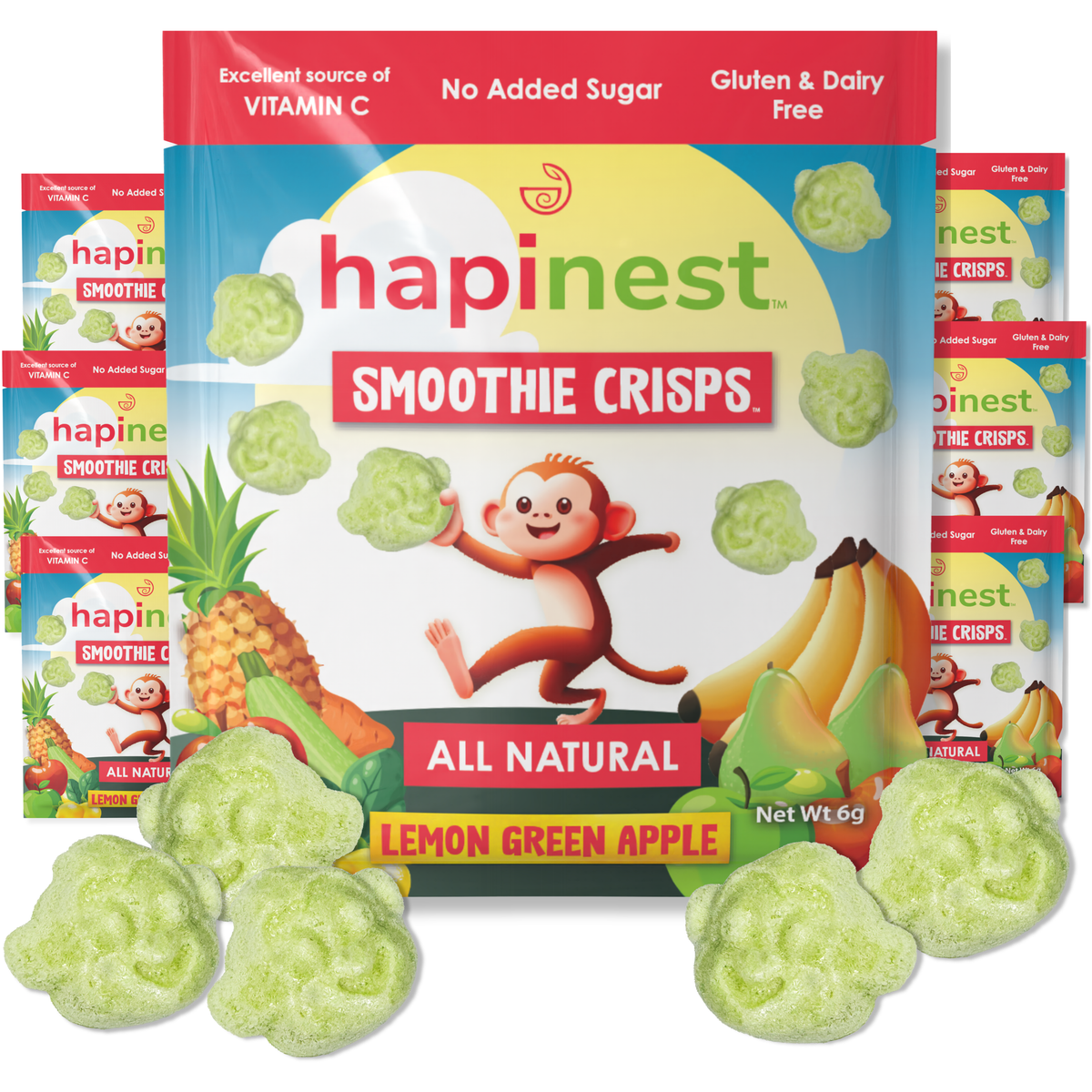 Hapinest Snacks Lemon Green Apple
