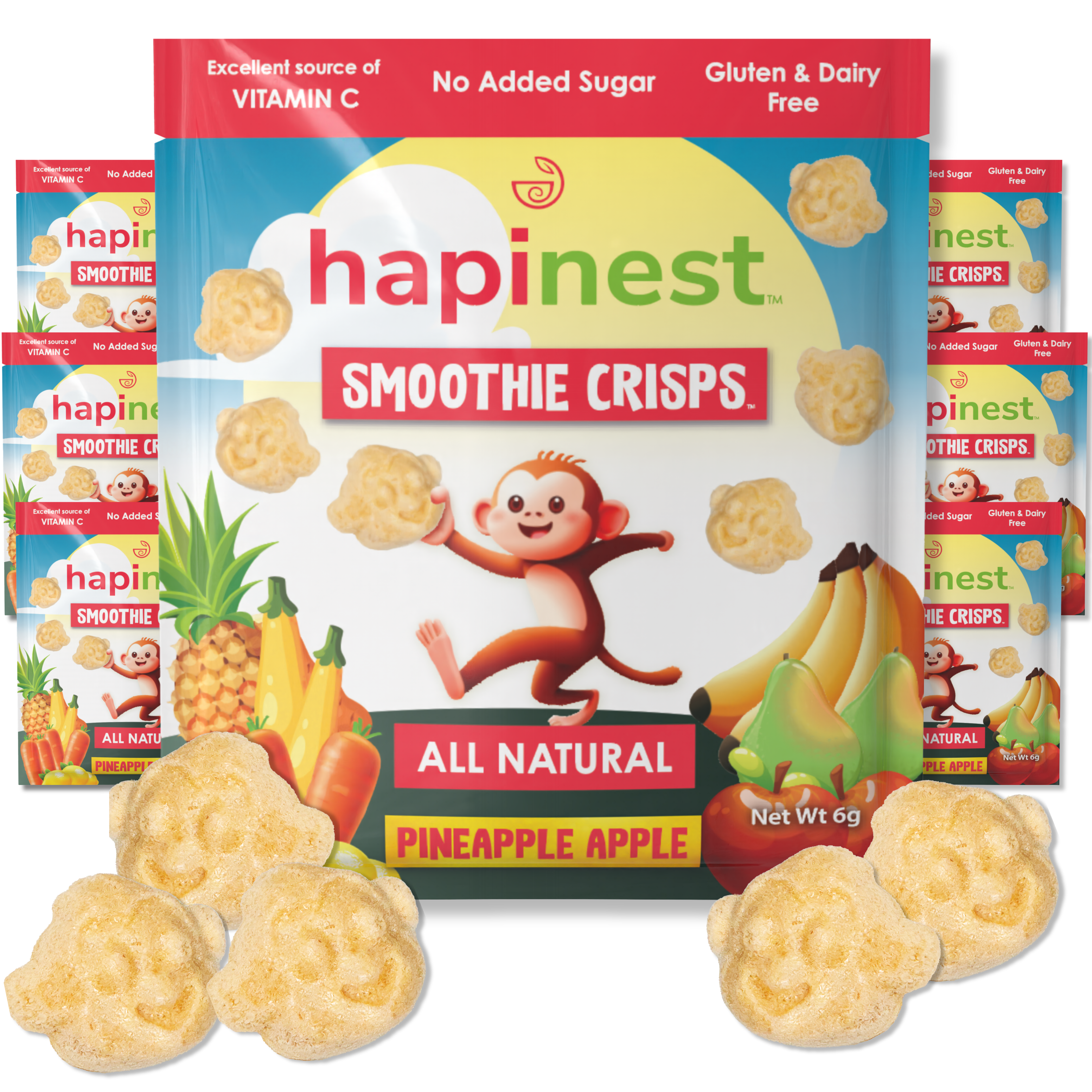 Hapinest Snacks Pineapple Apple