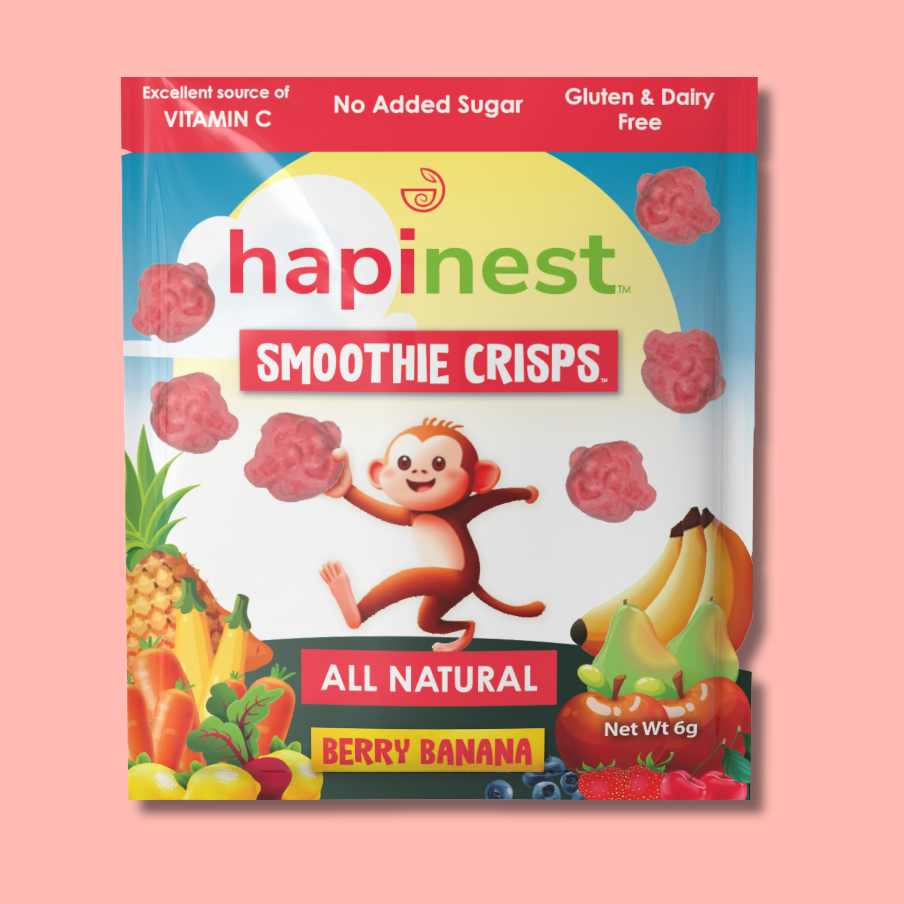 Hapinest Snacks Berry Banana