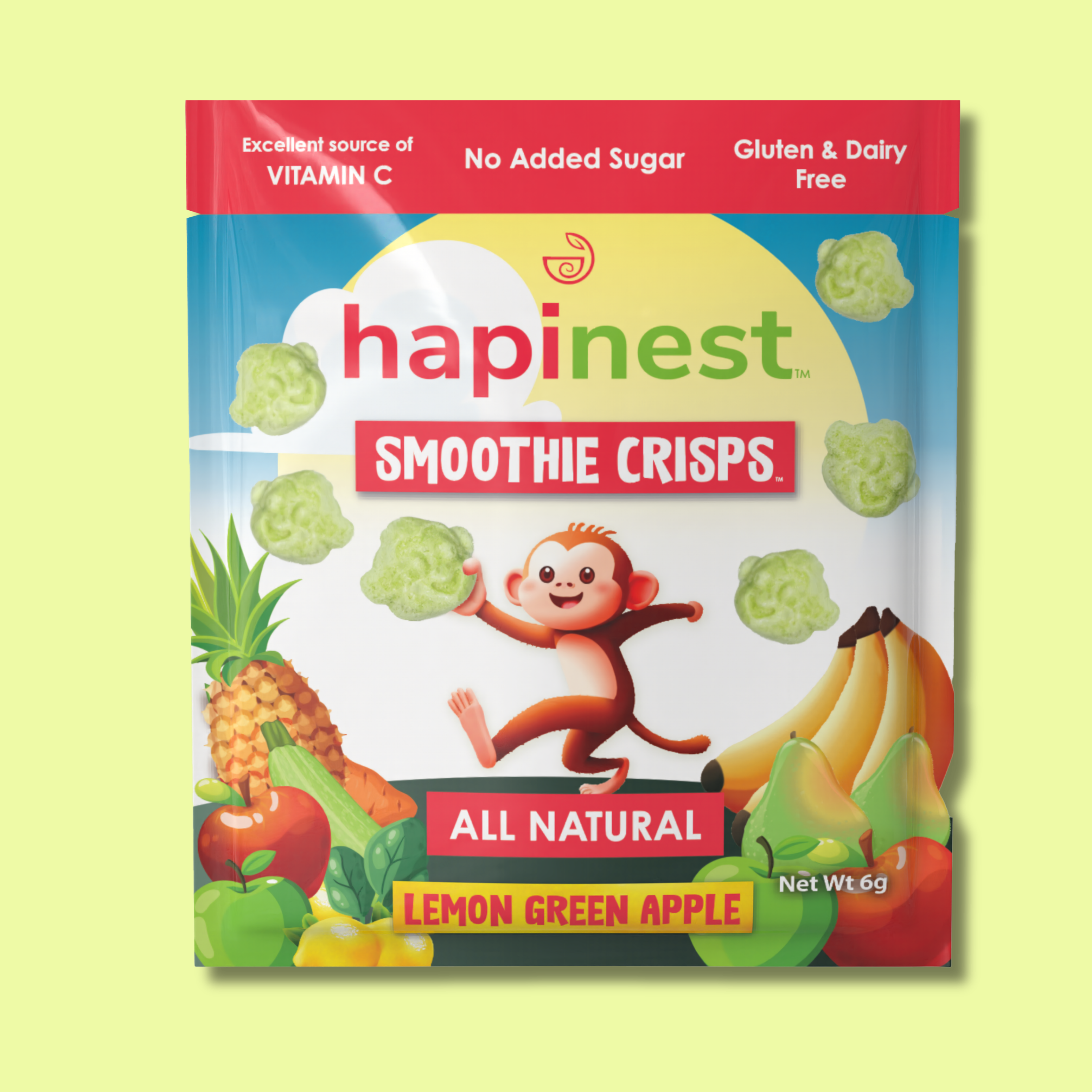 Hapinest Snacks Lemon Green Apple