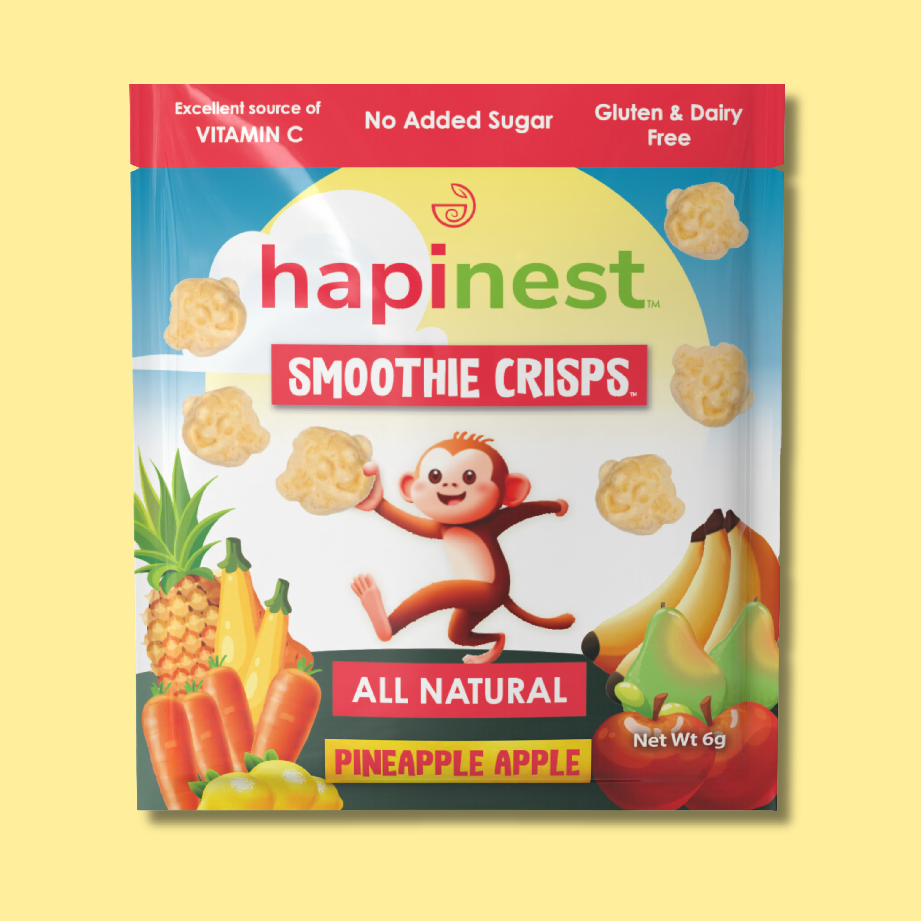 Hapinest Snacks Pineapple Apple