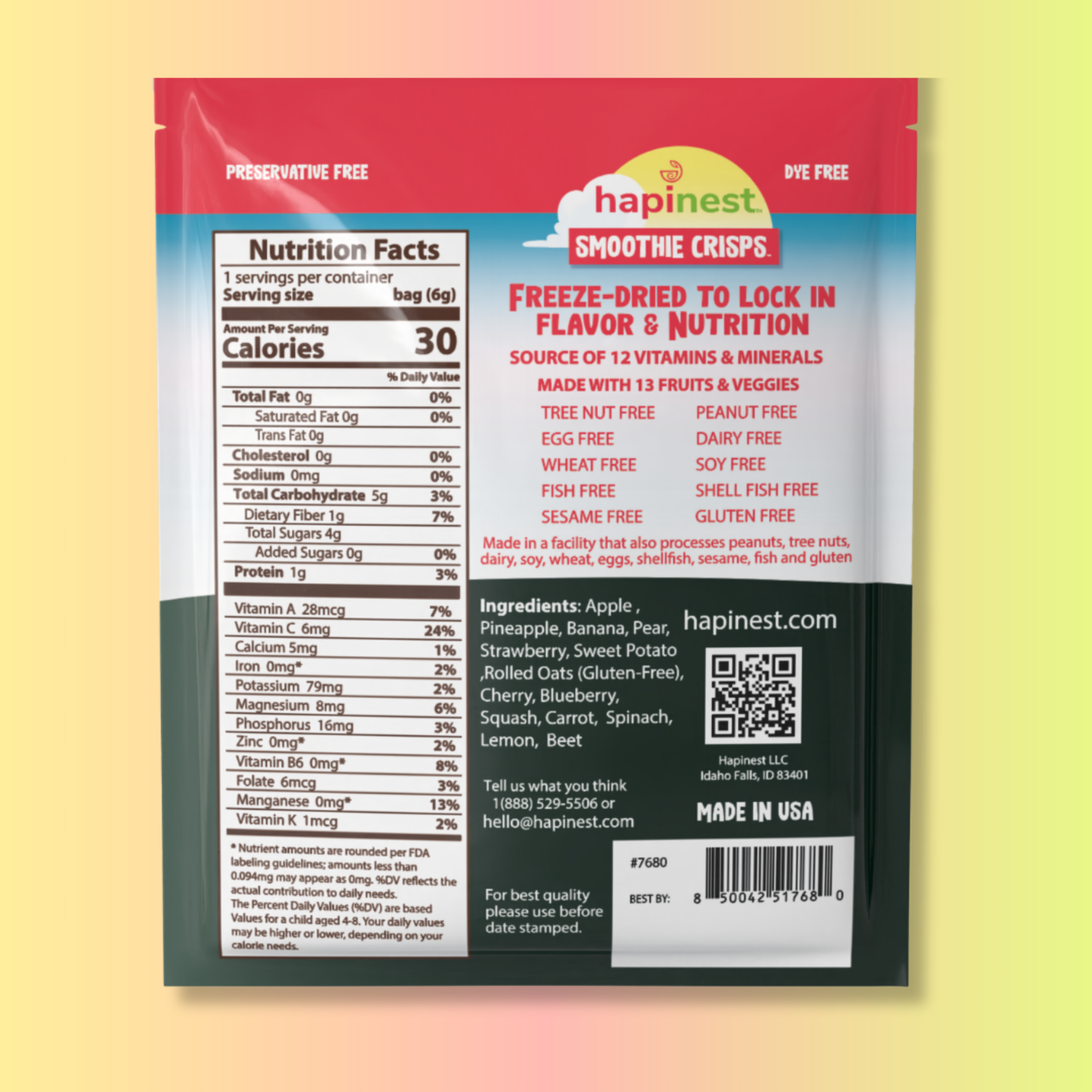 Hapinest Snacks 3 Fun Flavors