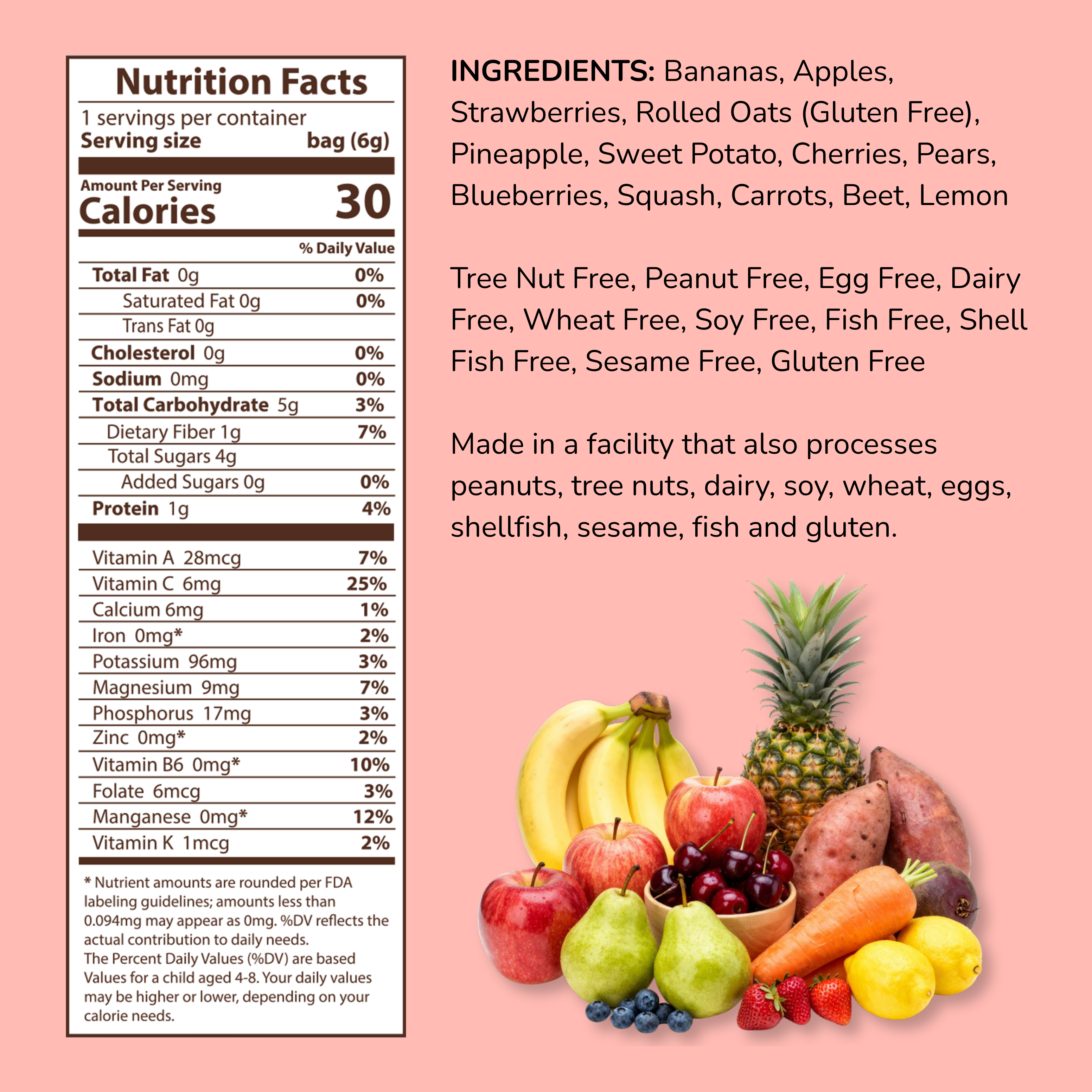 Hapinest Snacks Berry Banana