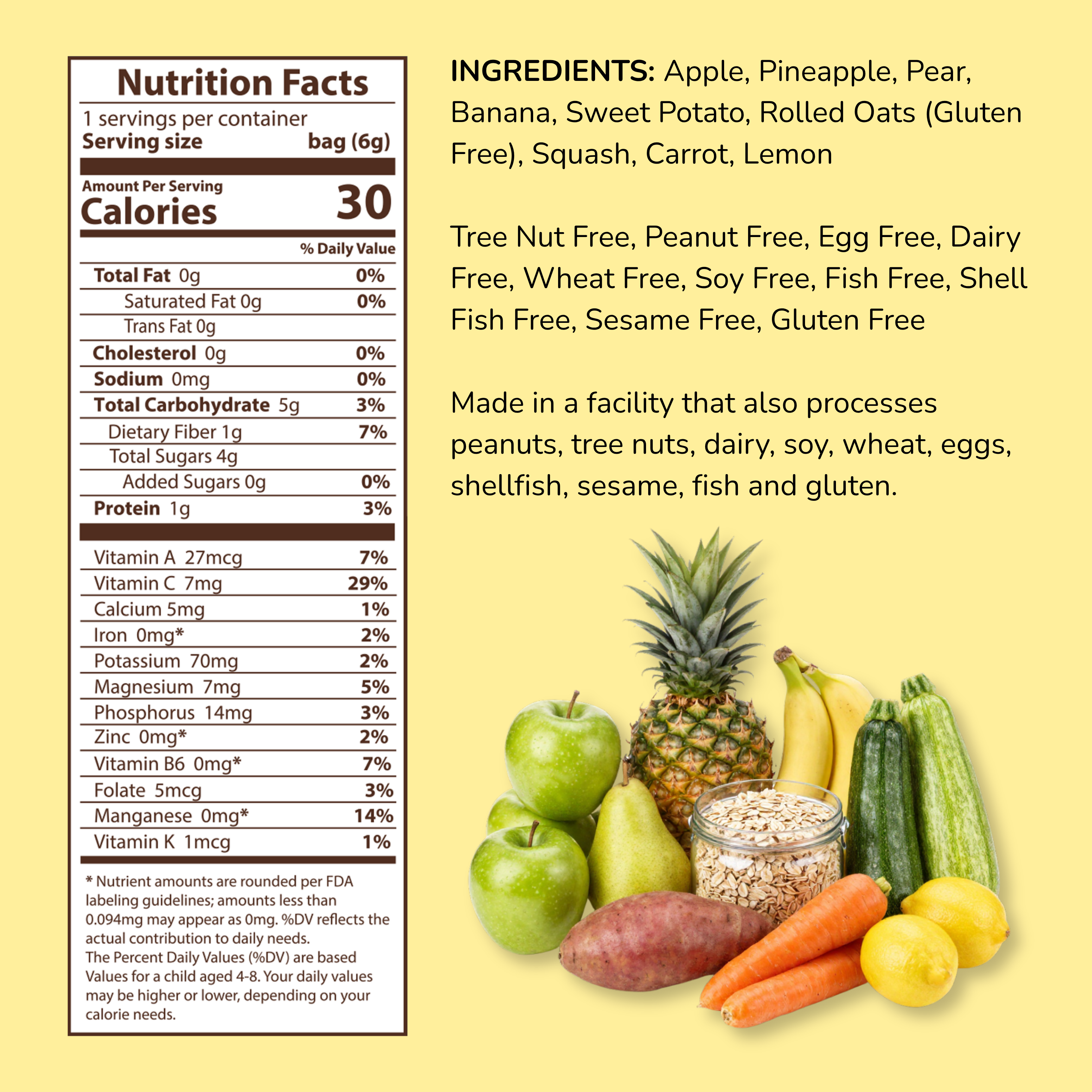 Hapinest Snacks Pineapple Apple