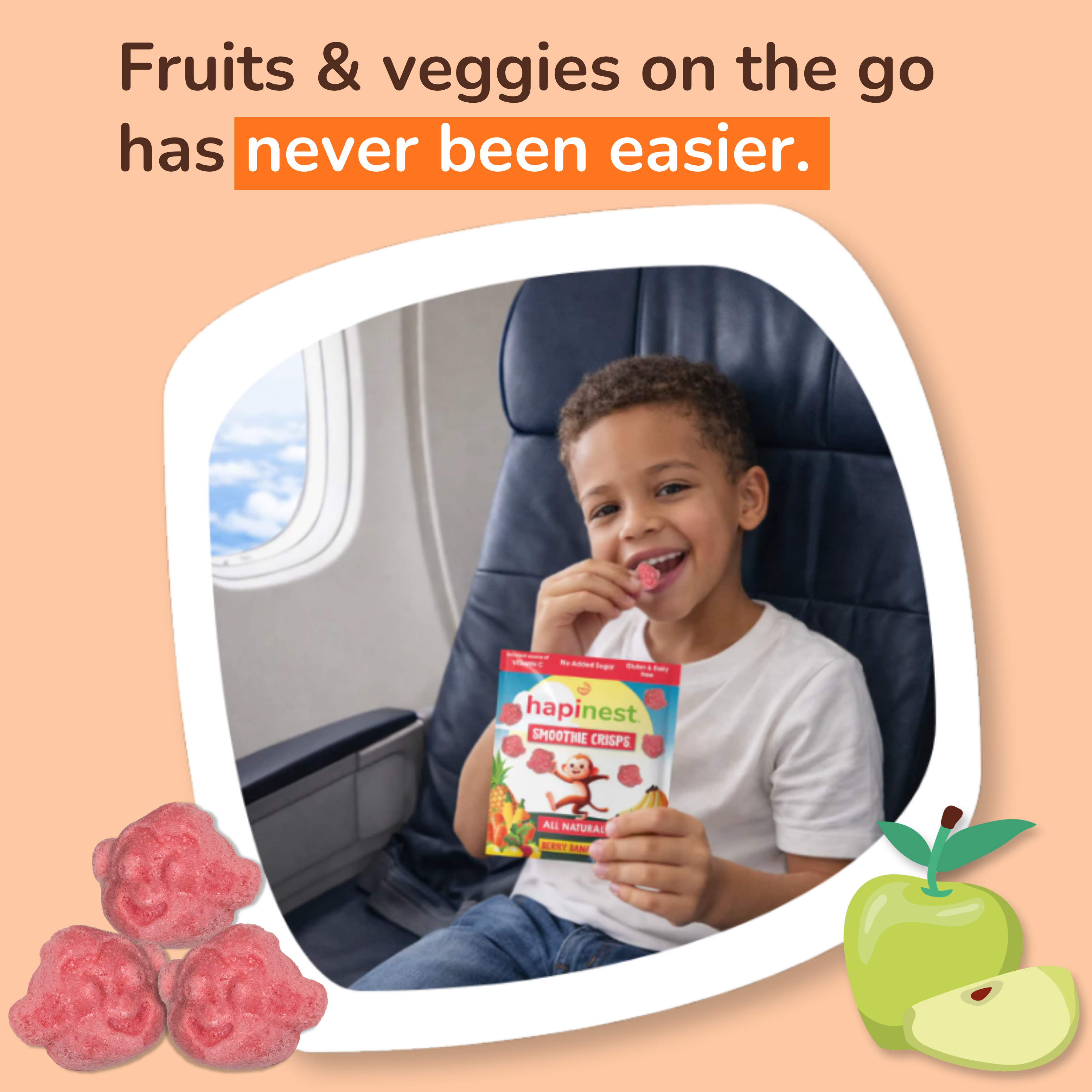 Hapinest Snacks Berry Banana