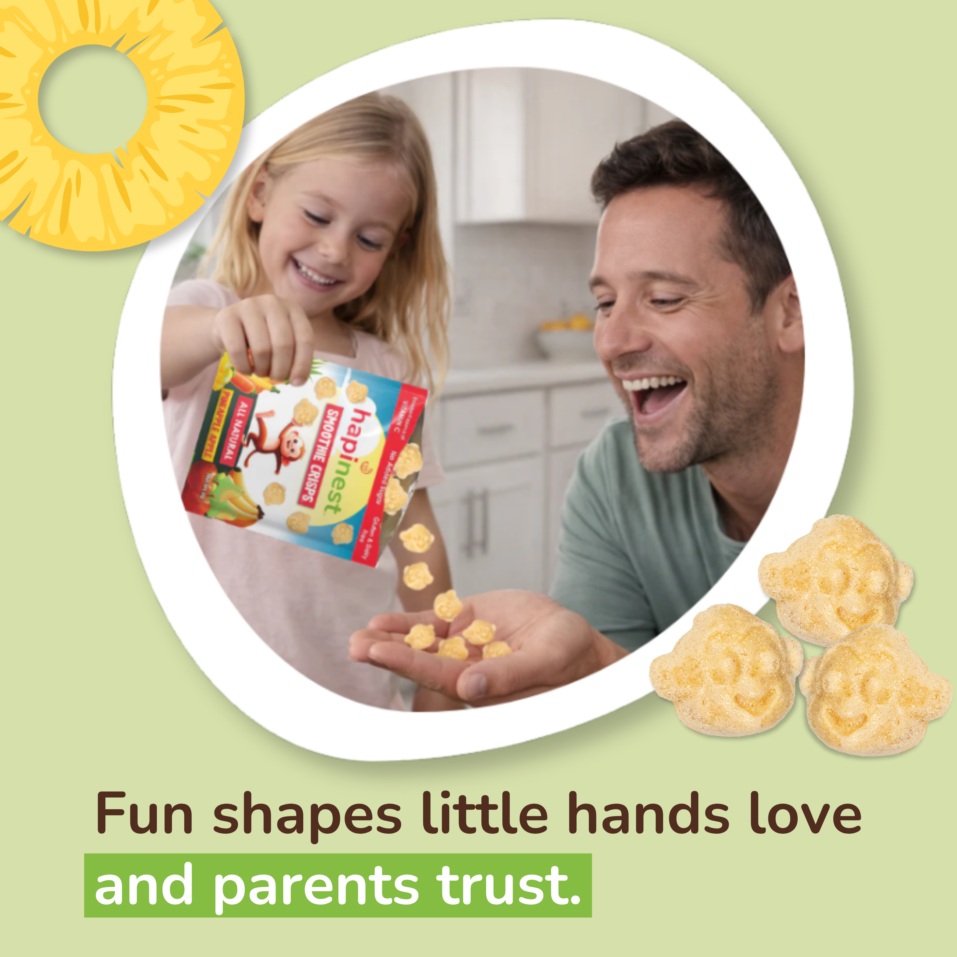 Hapinest Snacks Pineapple Apple