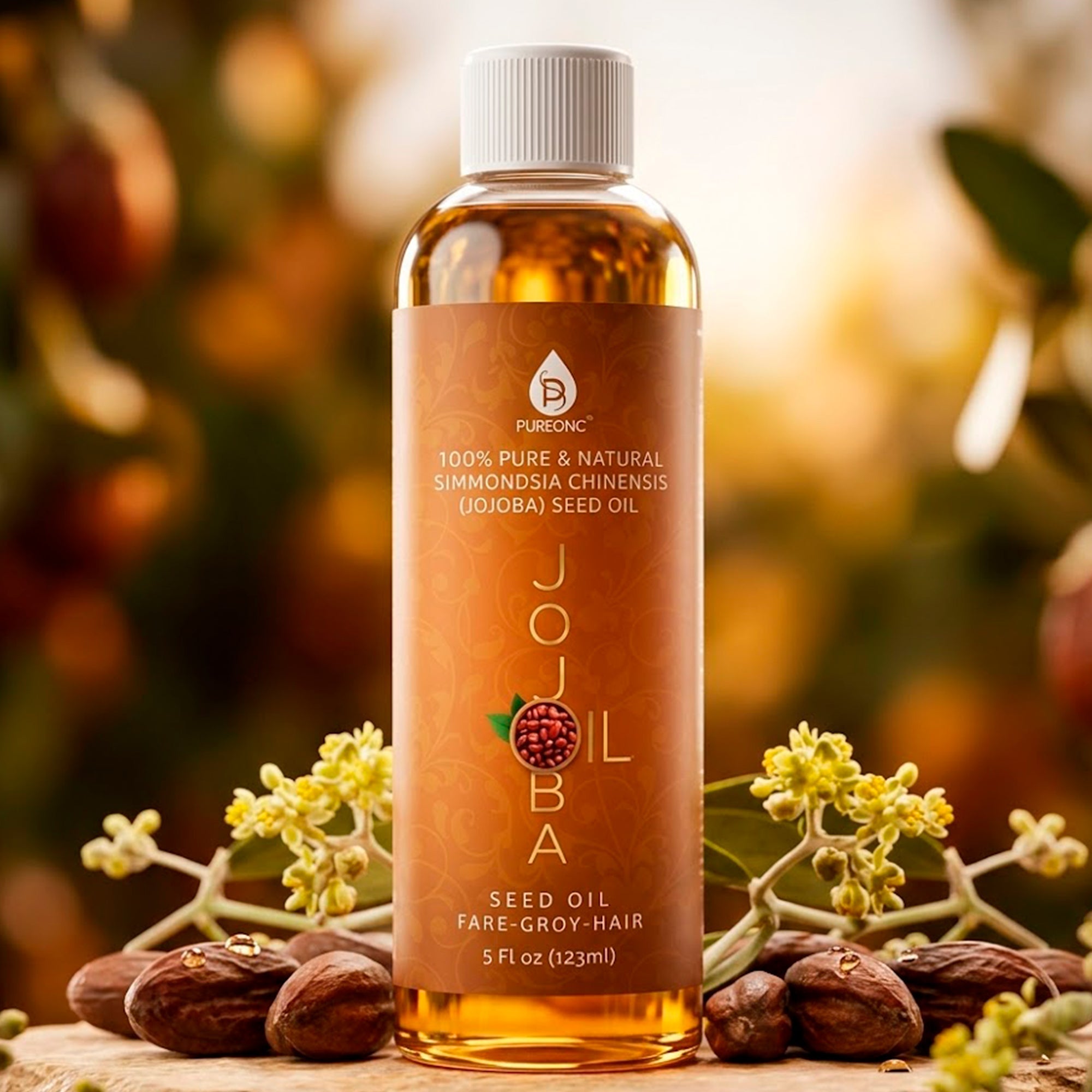 Pursonic 100% Pure & Natural Golden Jojoba Oil 6 Oz