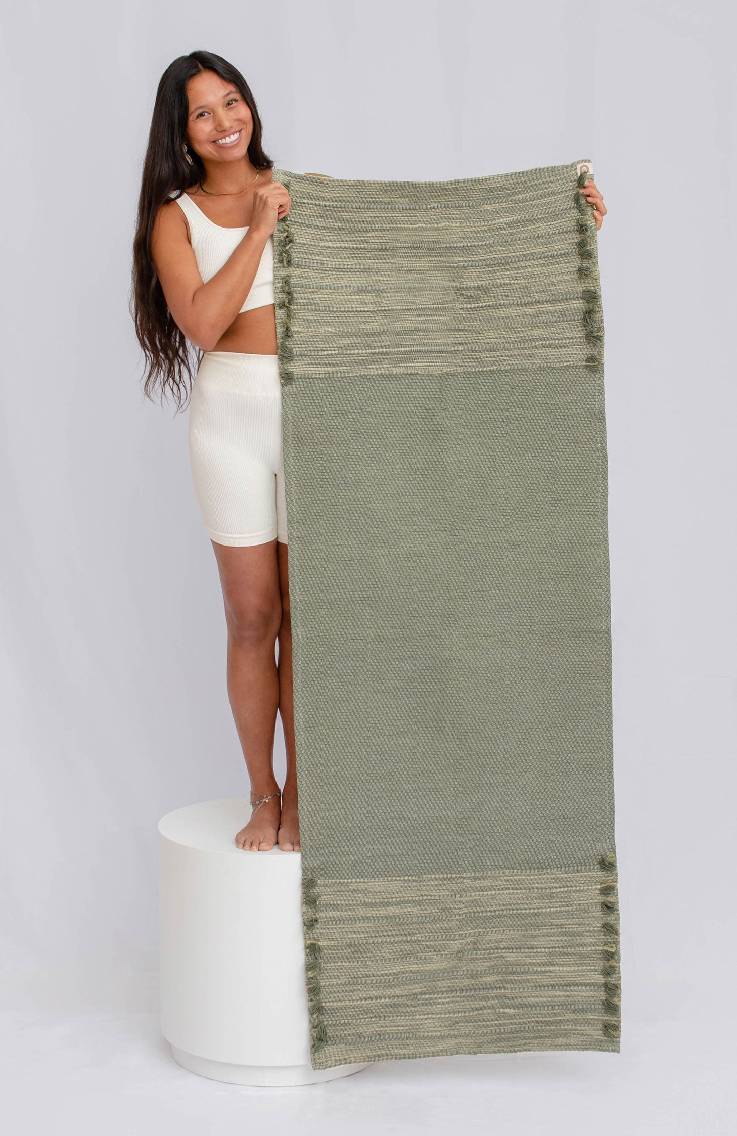 Oko Living Jade & Jute - Naturally Dyed Herbal Yoga Mat