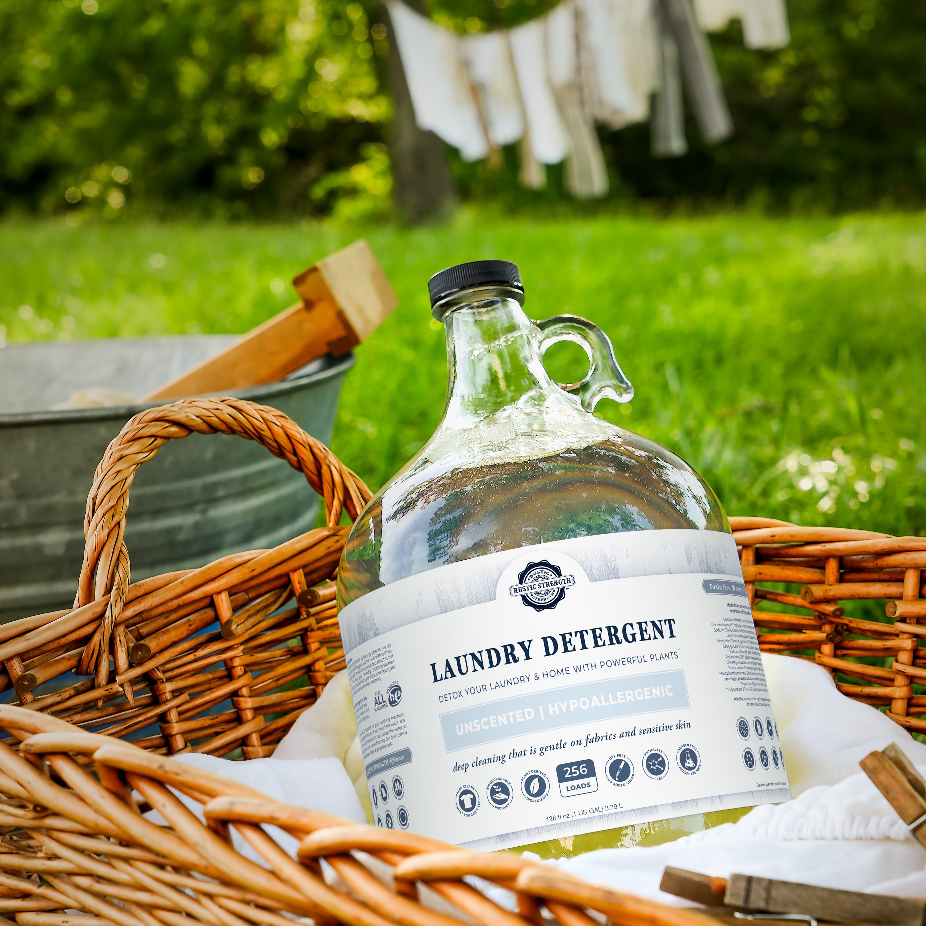 Rustic Strength Laundry Detox Set | Glass