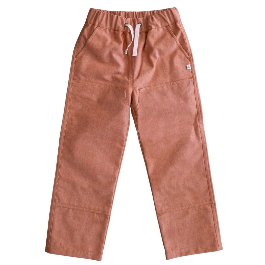 Jackalo - Jules Pants - Orange Chambray - Organic Cotton