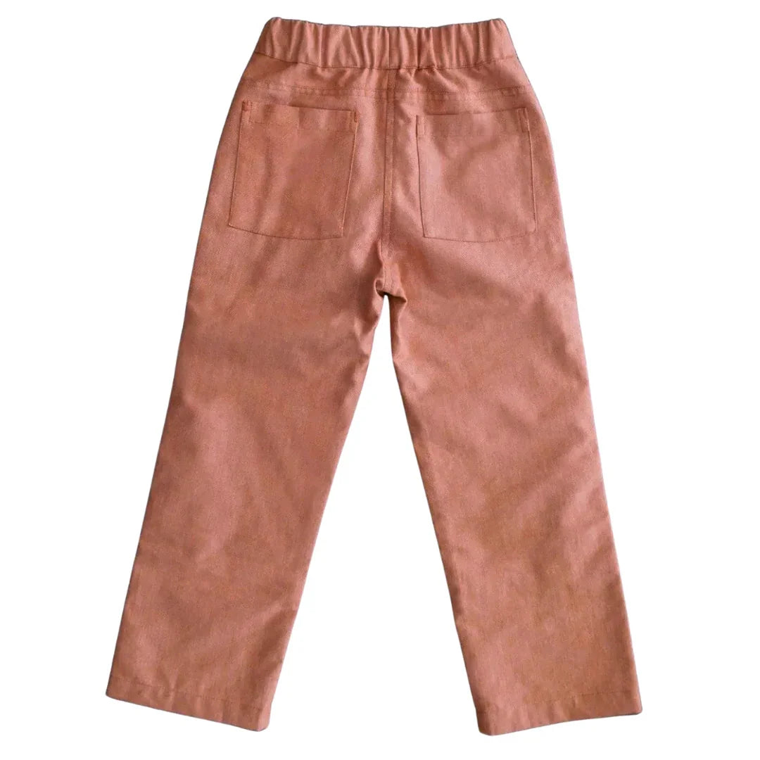 Jackalo - Jules Pants - Orange Chambray - Organic Cotton
